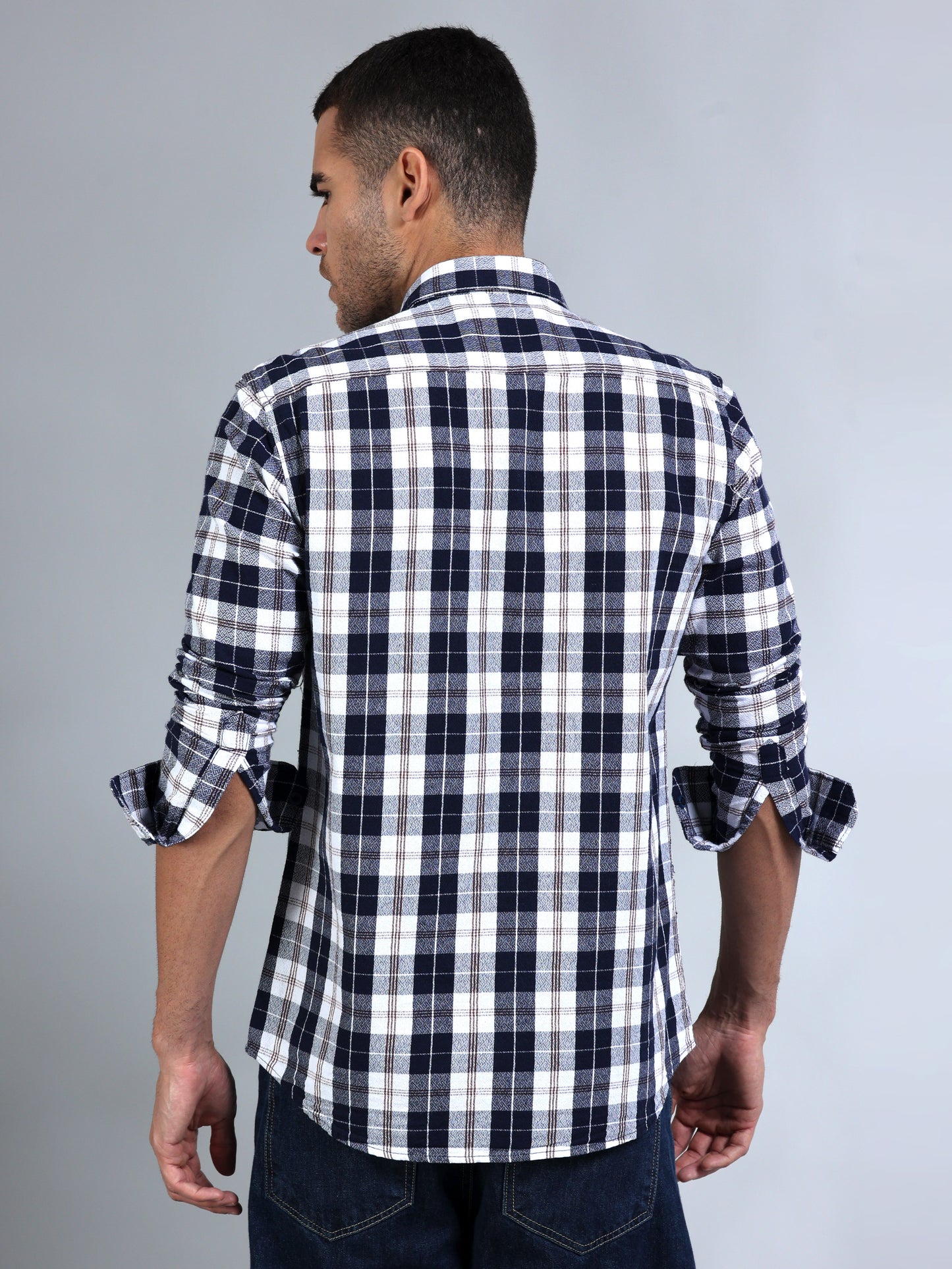 Scuderia White Check Shirt