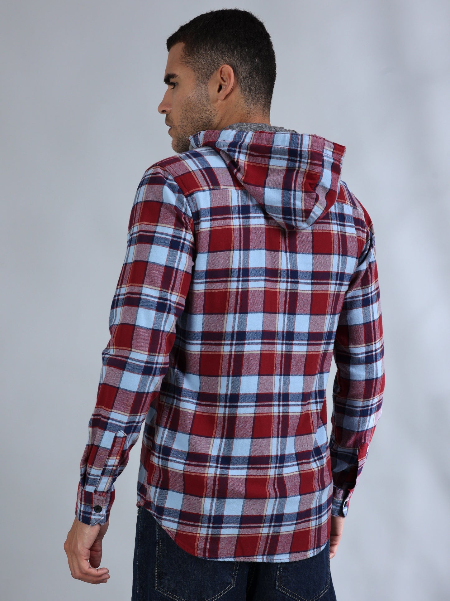 Freetown Red Check Hoodie Shirt