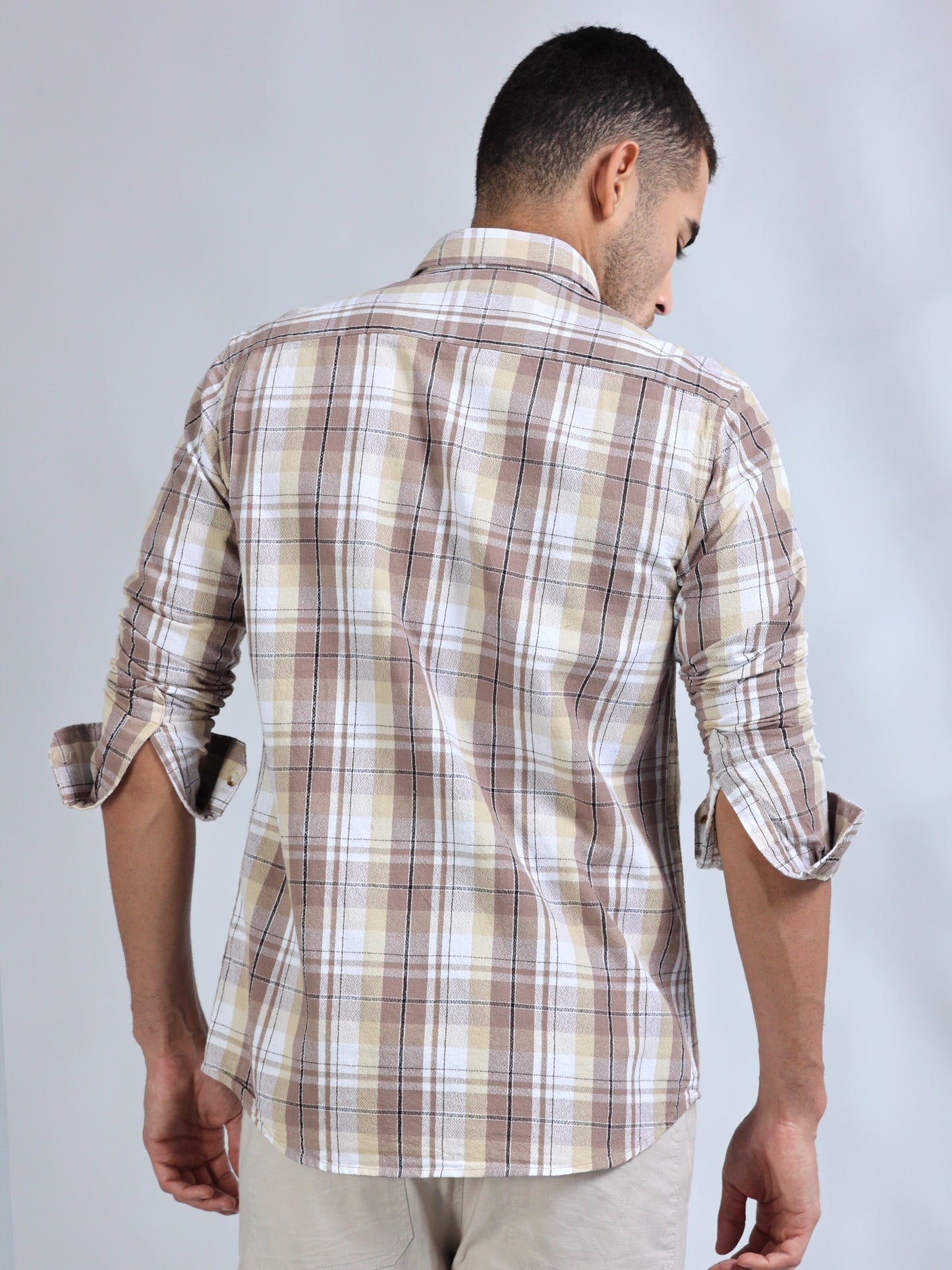 Scuderia Brown Check Shirt