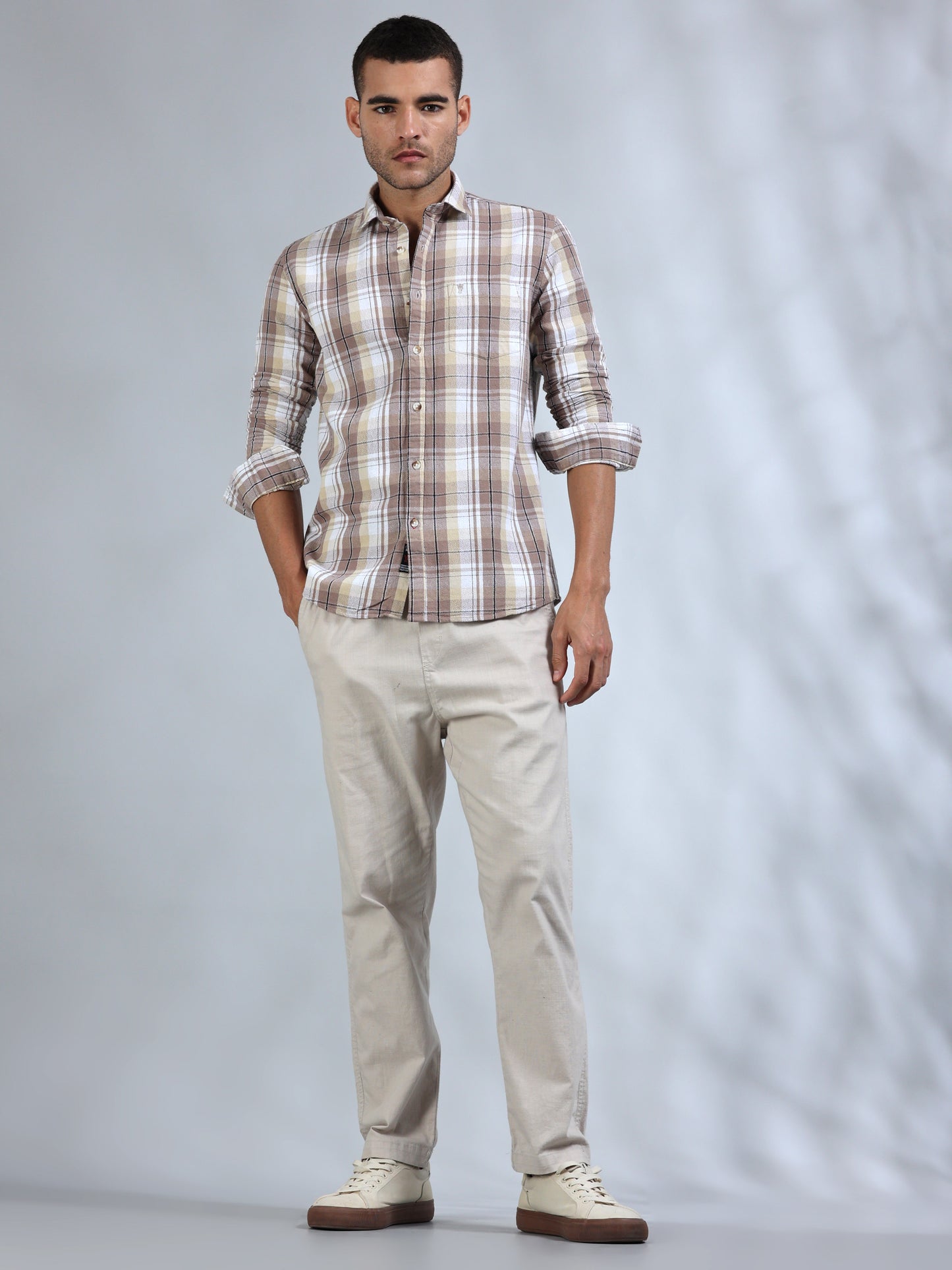 Scuderia Brown Check Shirt