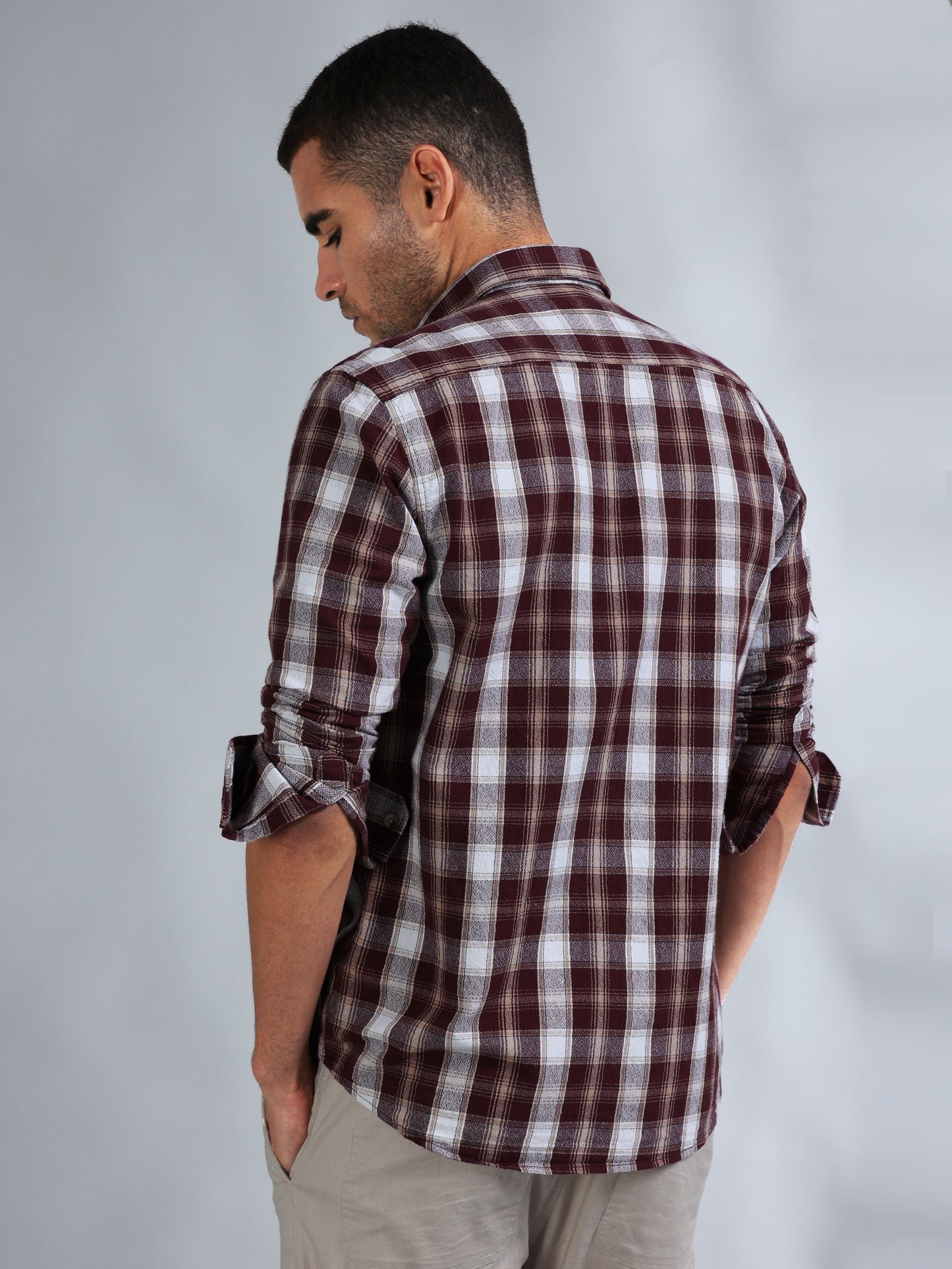 Scuderia Brick Red Check Shirt