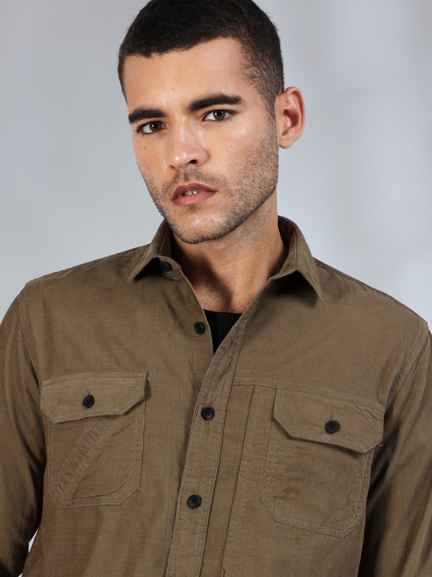 Cordoba Otter Brown Corduroy shirt