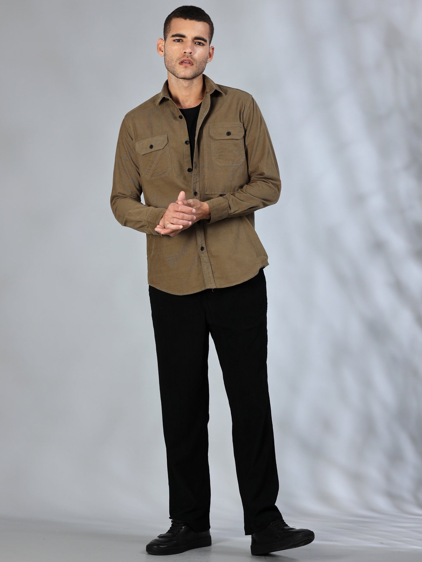 Cordoba Otter Brown Corduroy shirt