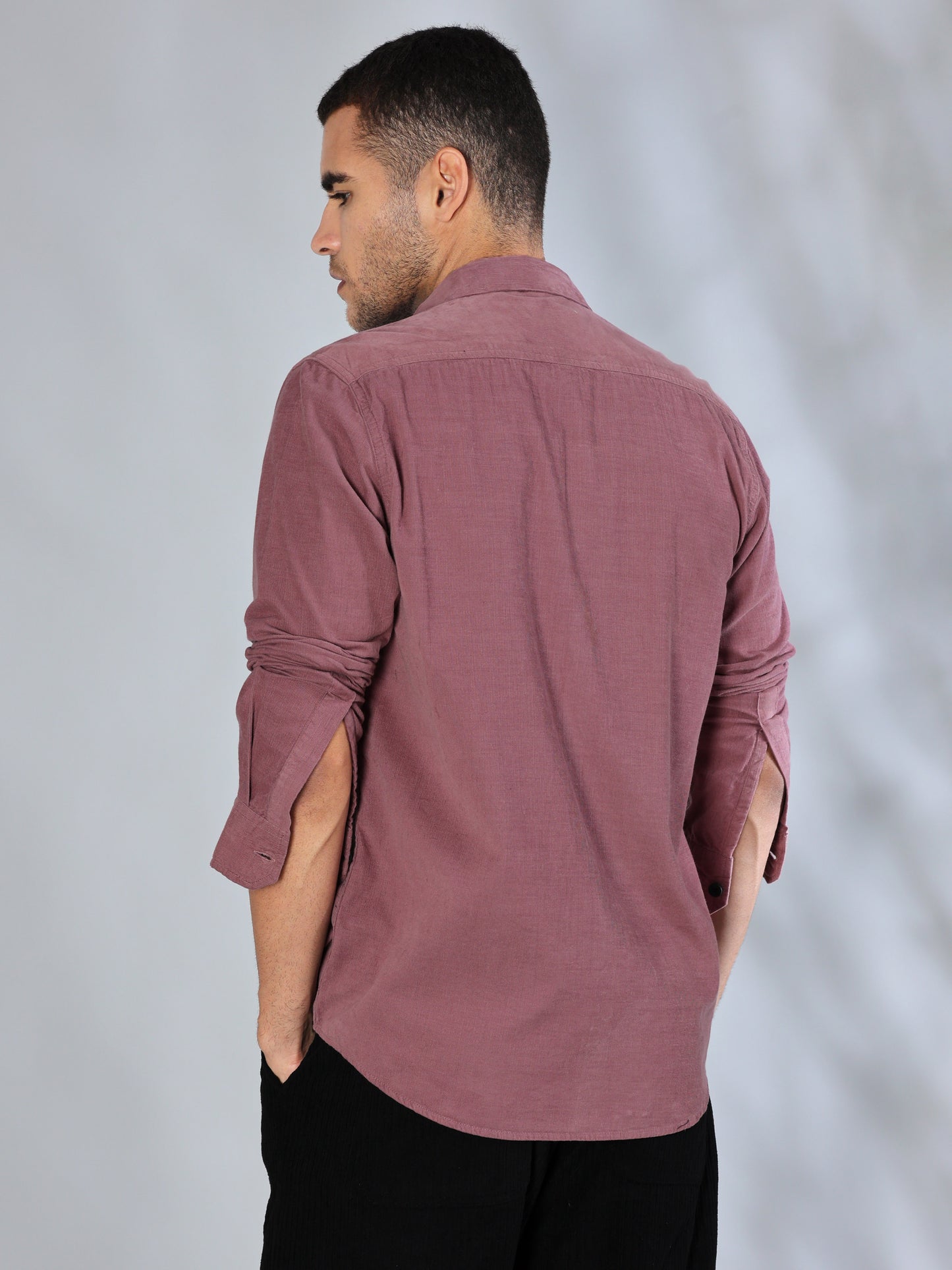 Cordoba Dusky Purple Corduroy Shirt