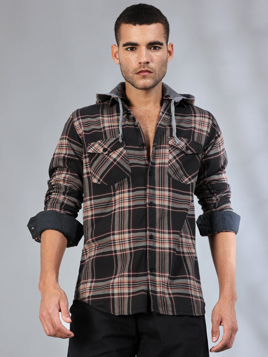 Freetown Black Brown Check Shirt