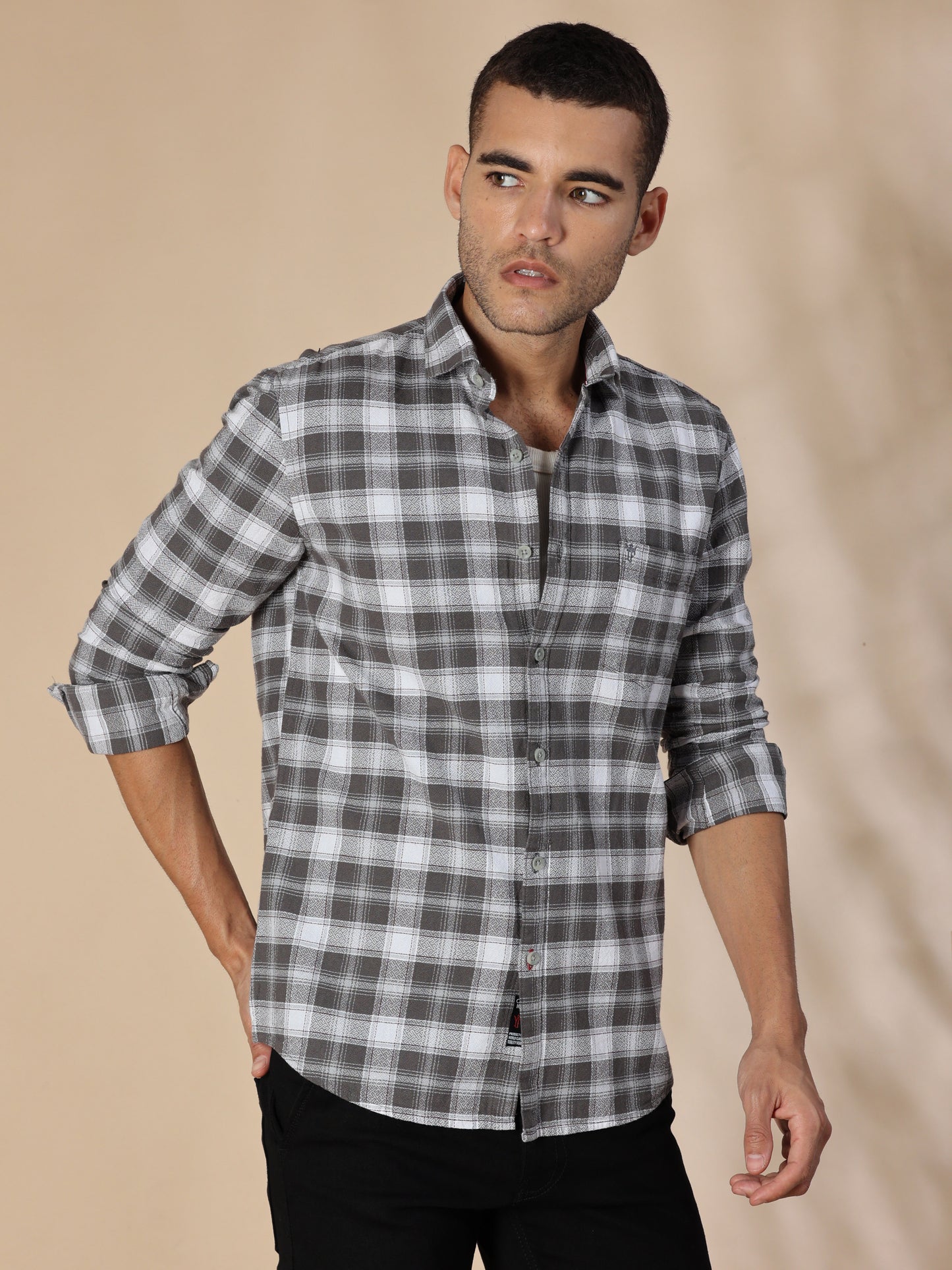 Scuderia Black Eel Check Shirt