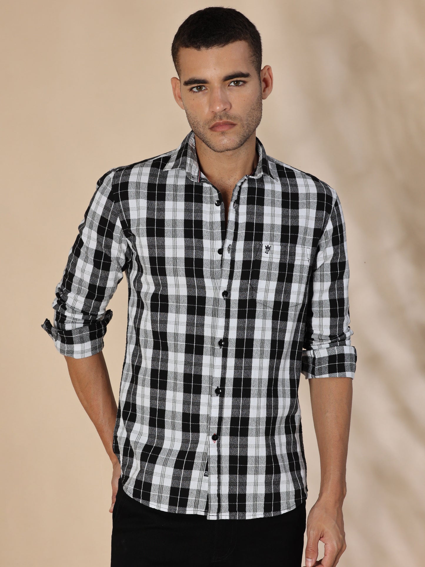 Scuderia Shadow Black Check Shirt