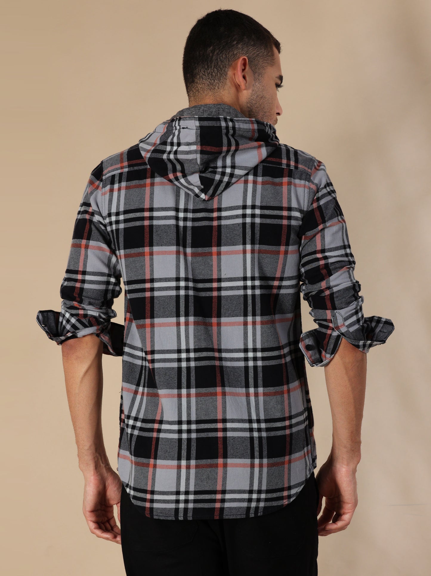 Freetown Grey Black Check Shirt