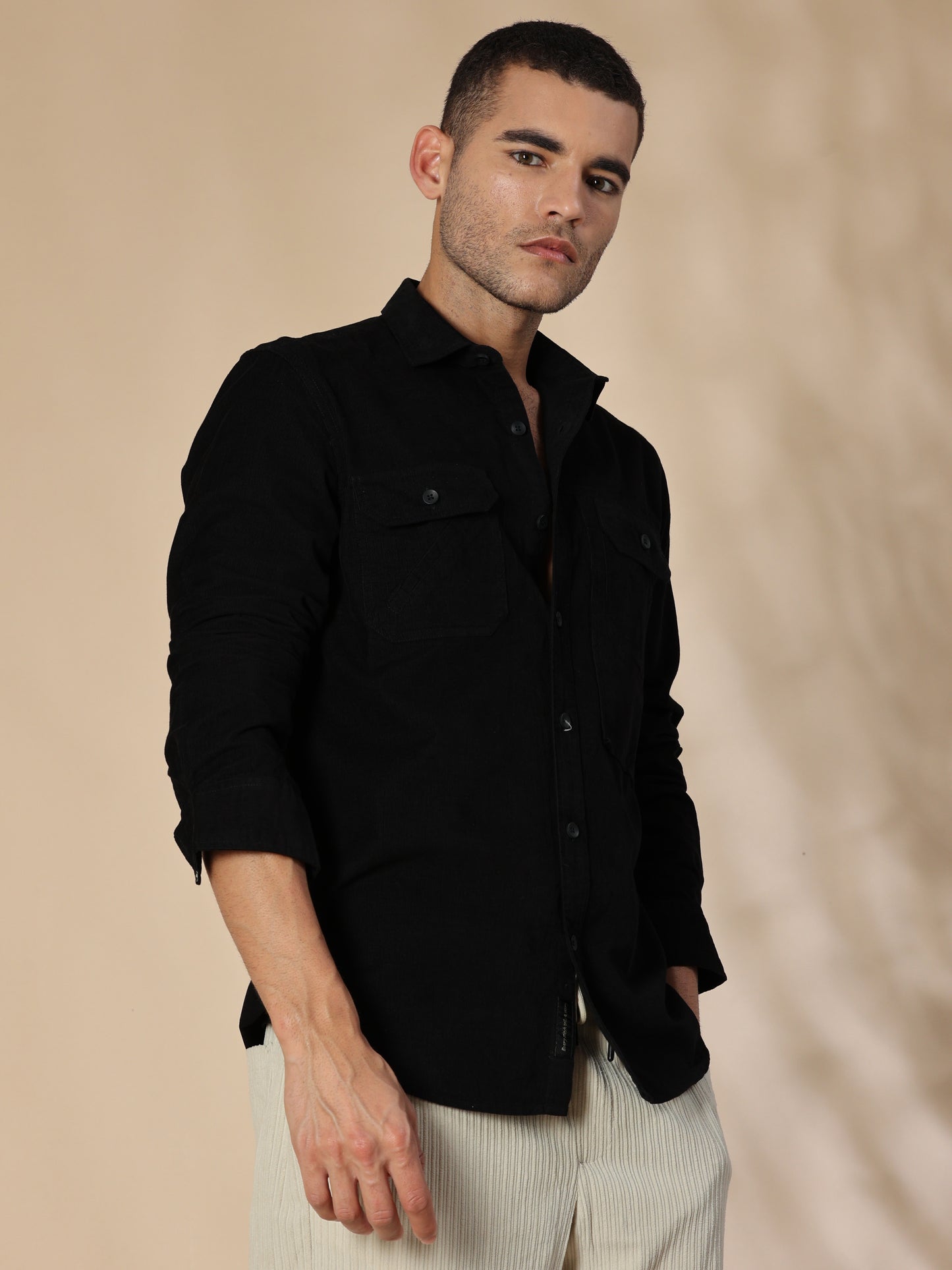 Cordoba Black Corduroy Shirt