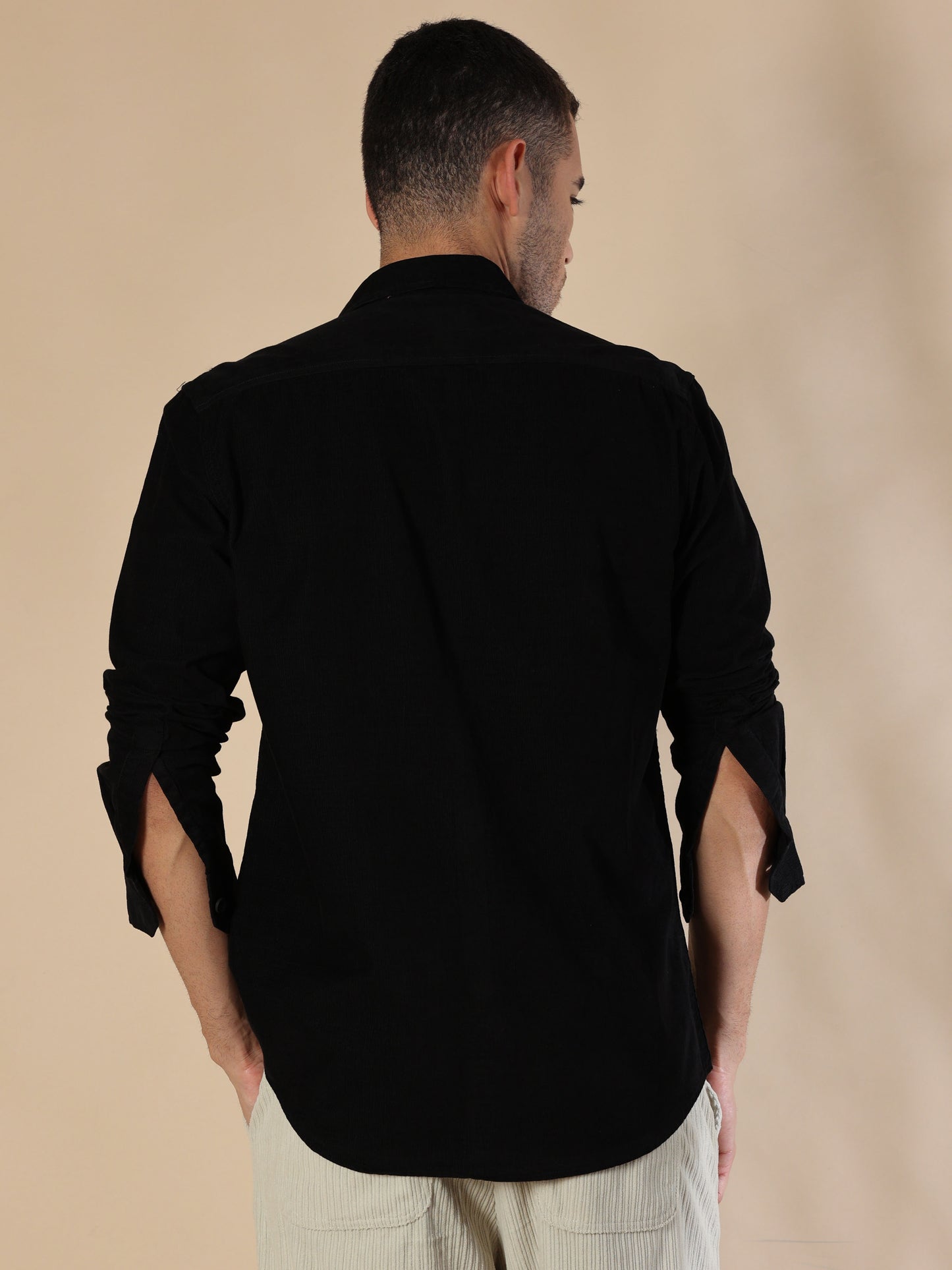 Cordoba Black Corduroy Shirt