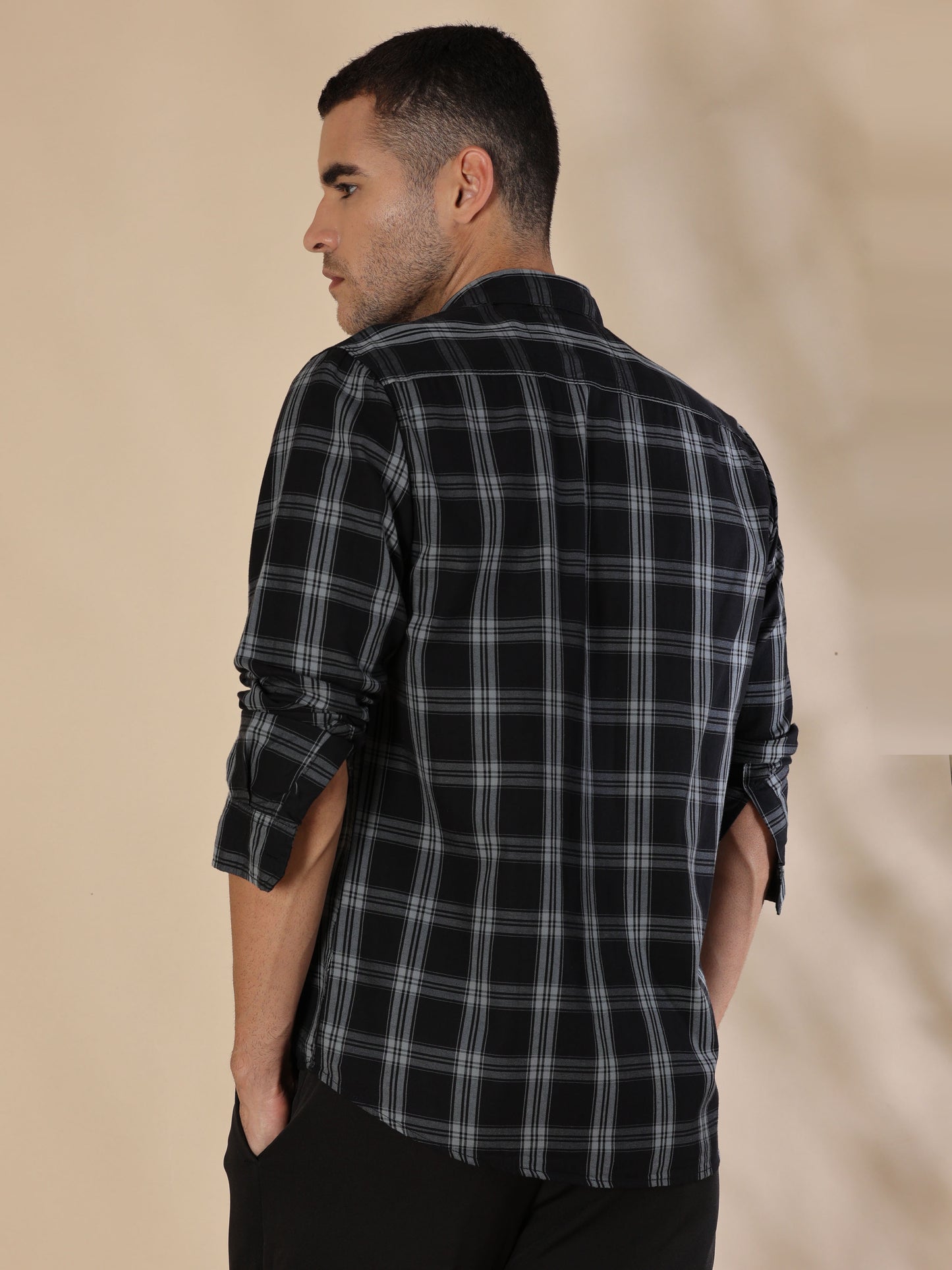 Kobe Smoky Black Check Shirt