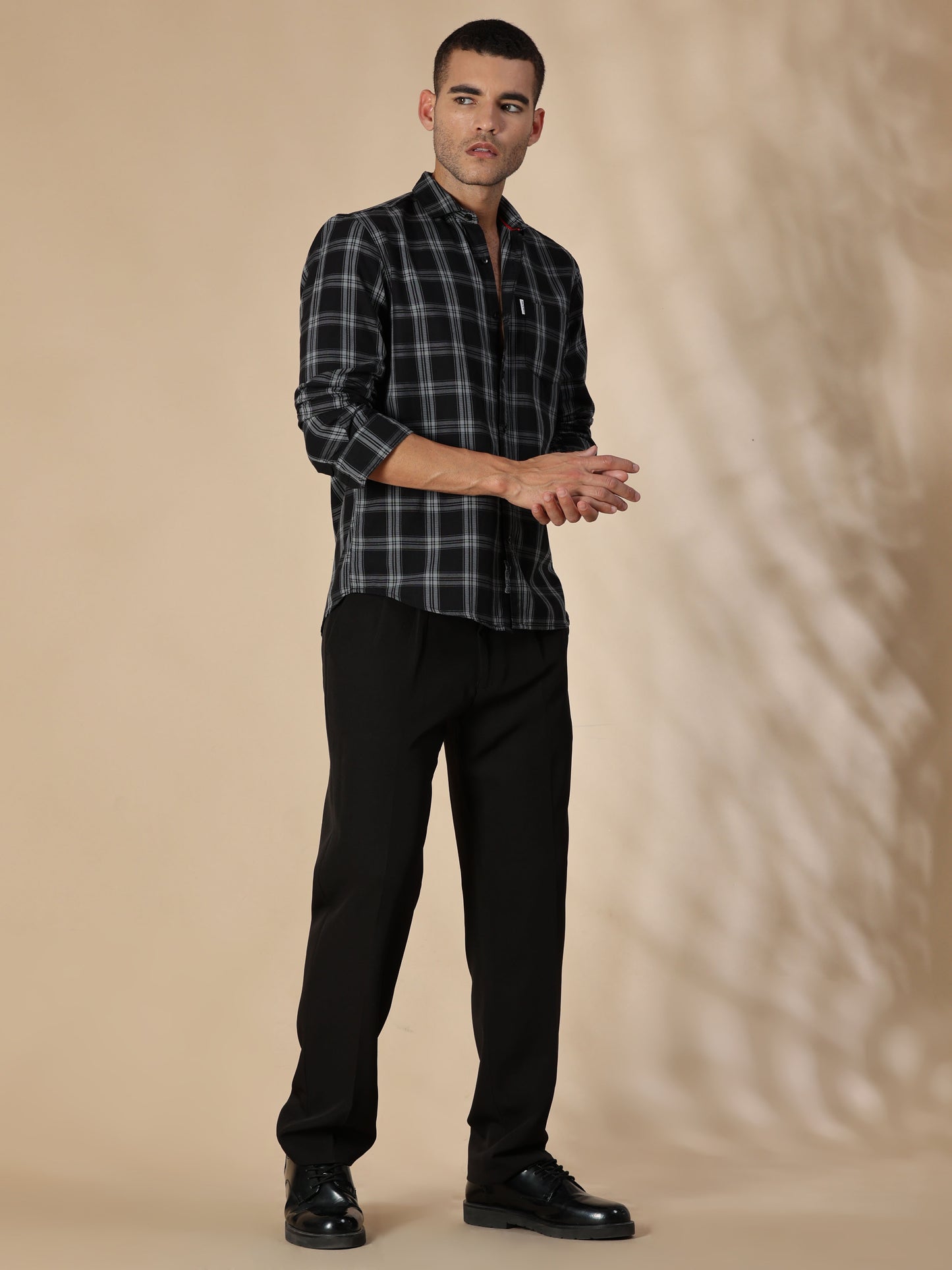 Kobe Smoky Black Check Shirt