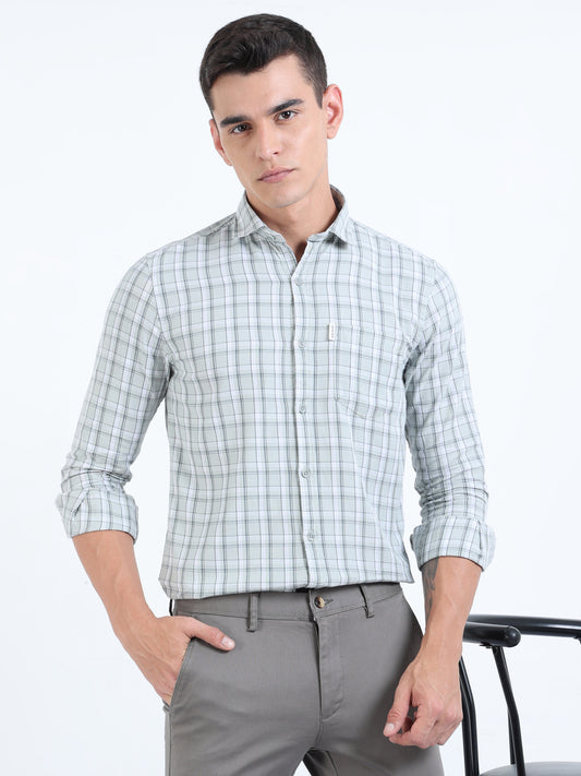 Kobe Pale Blue Check Shirt