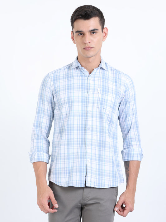 Kobe Tropical Blue Check Shirt