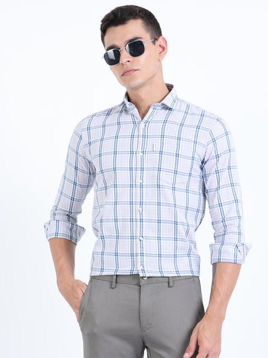 Kobe Pale Aqua Check Shirt