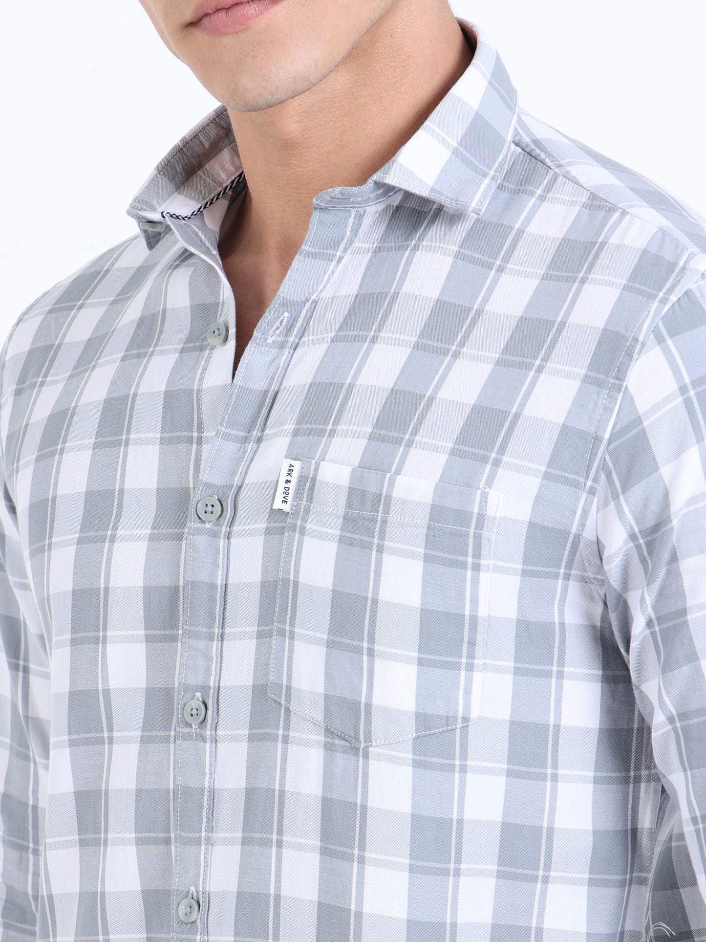 Kobe Alice Blue Check Shirt