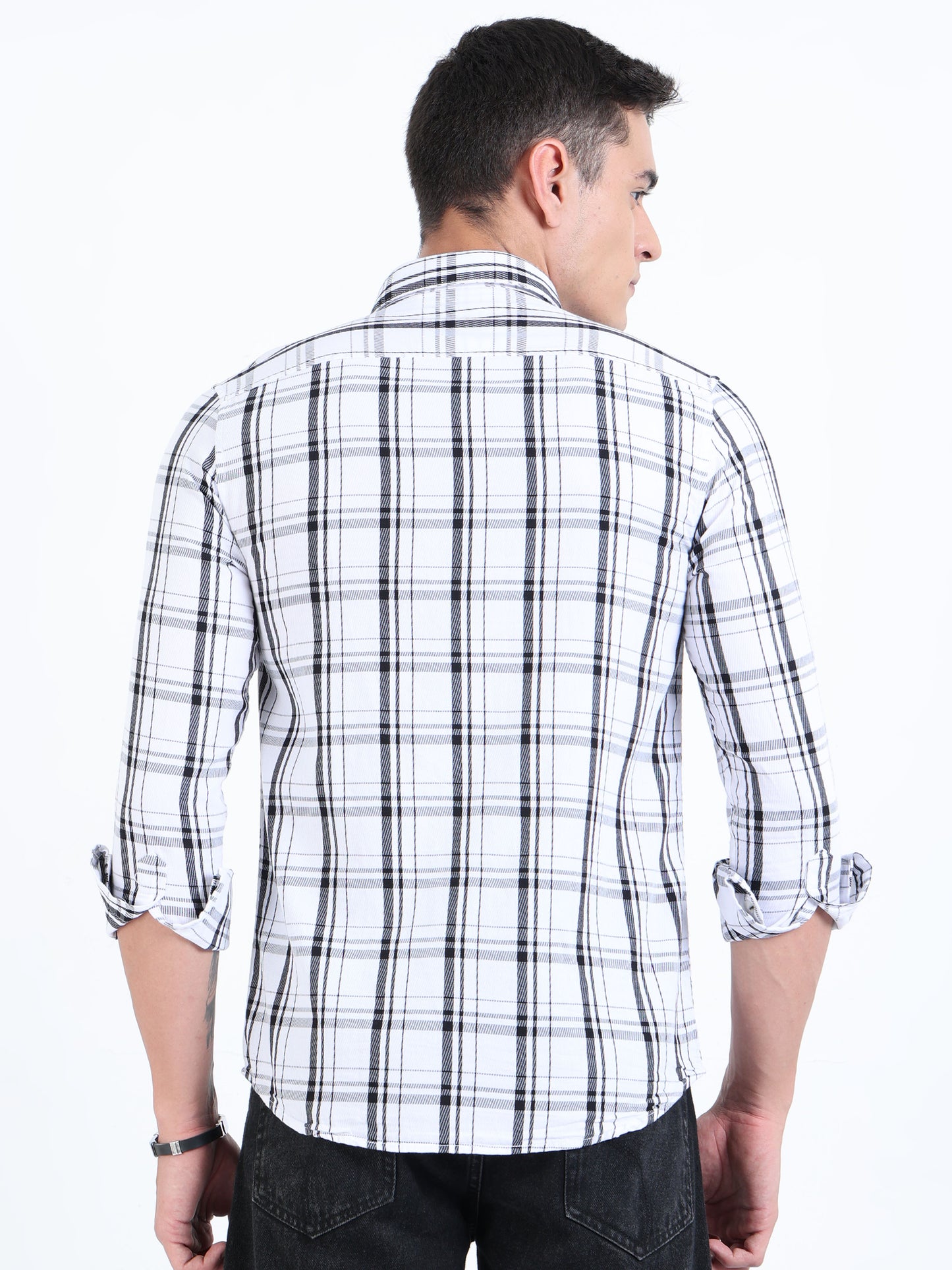 Kobe Titan White & Black Check Shirt