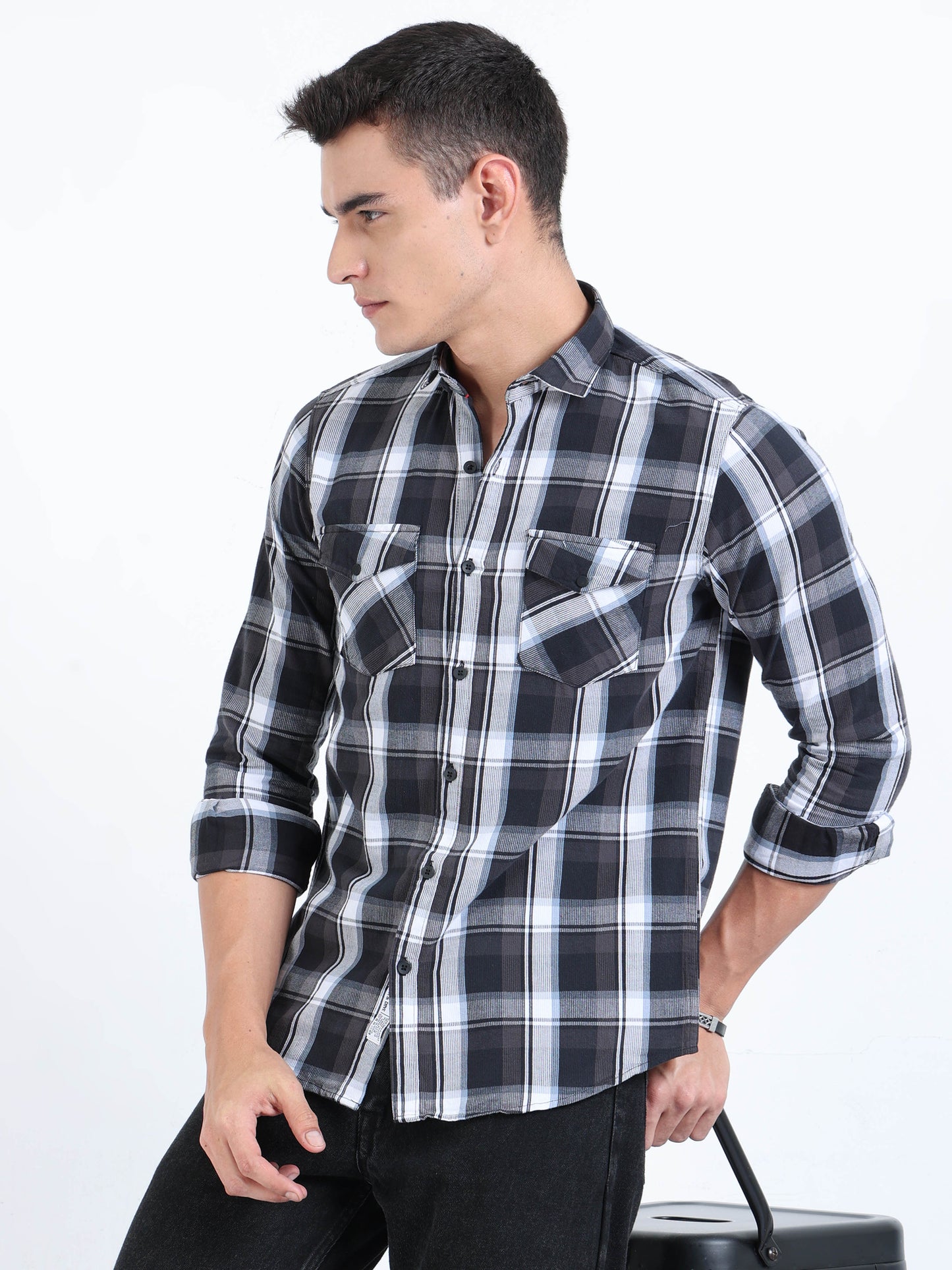 Phoenix Charcoal Check Shirt