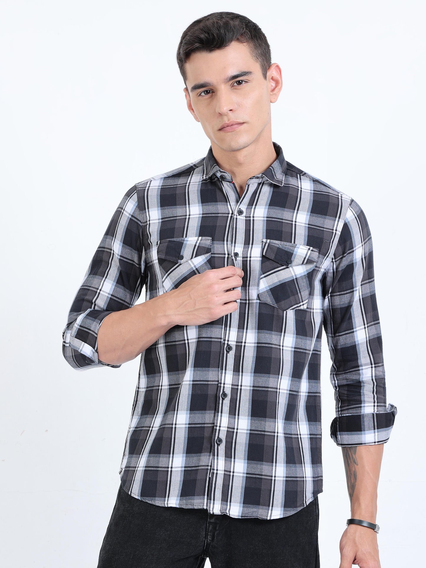 Phoenix Charcoal Check Shirt