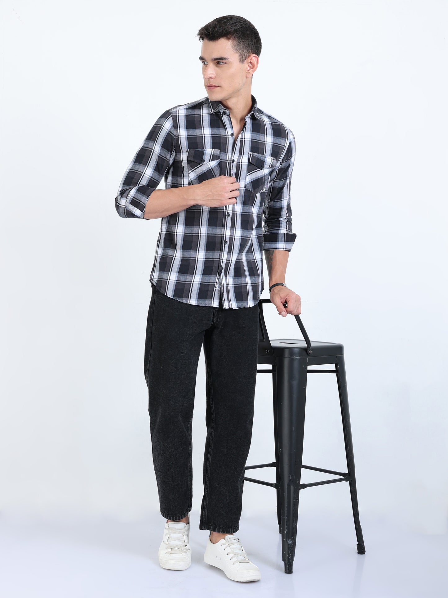 Phoenix Charcoal Check Shirt