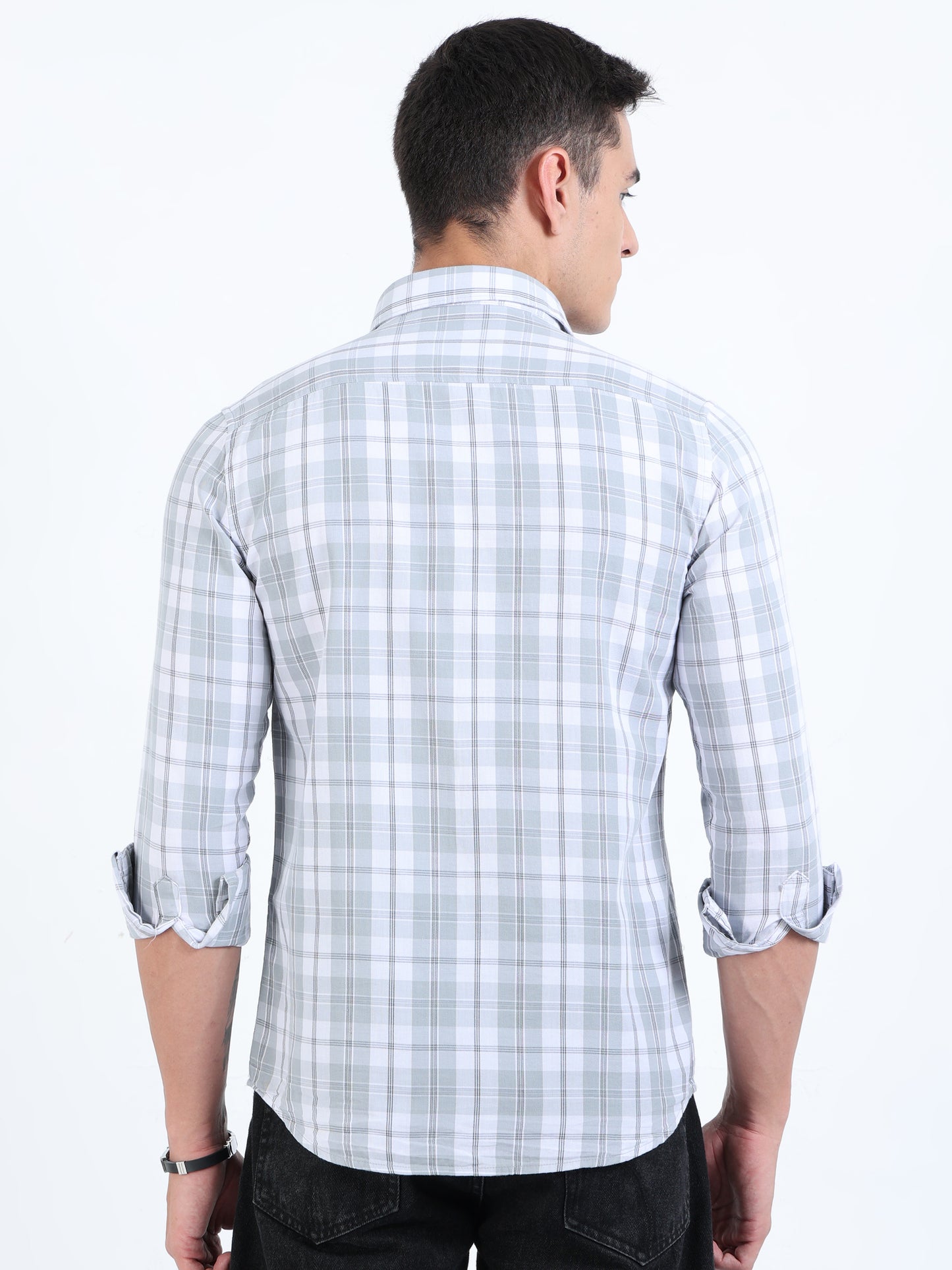 Kobe Light Blue Check Shirt