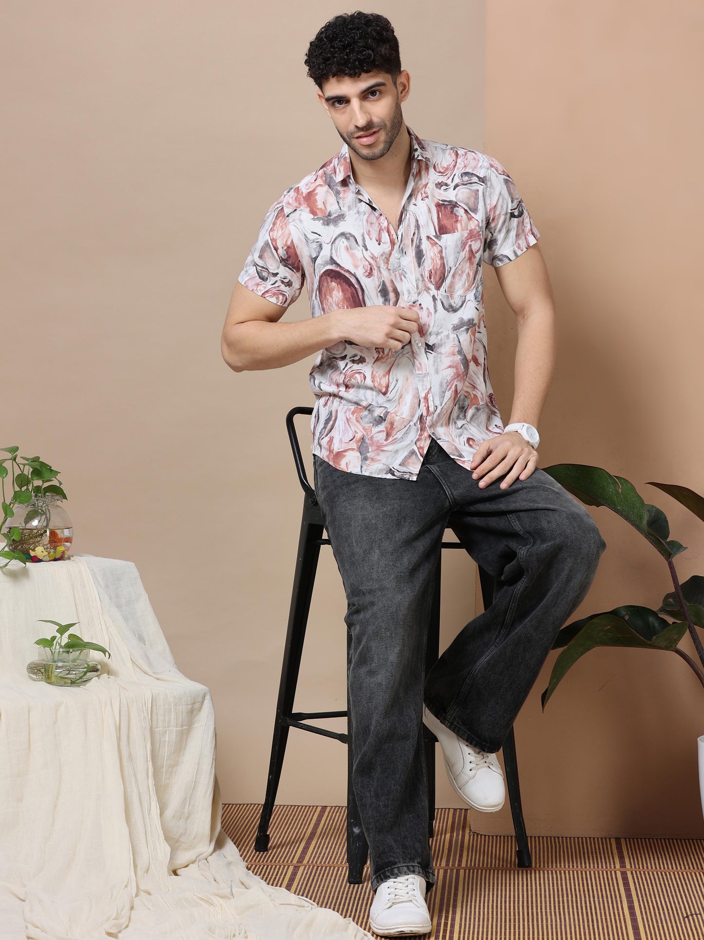 Algiers Essence Rayon Viscose Shirt