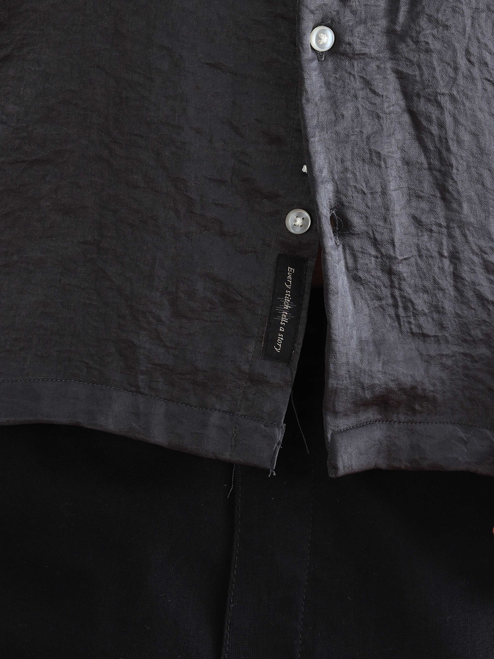 Grey Mens Solid Shirts