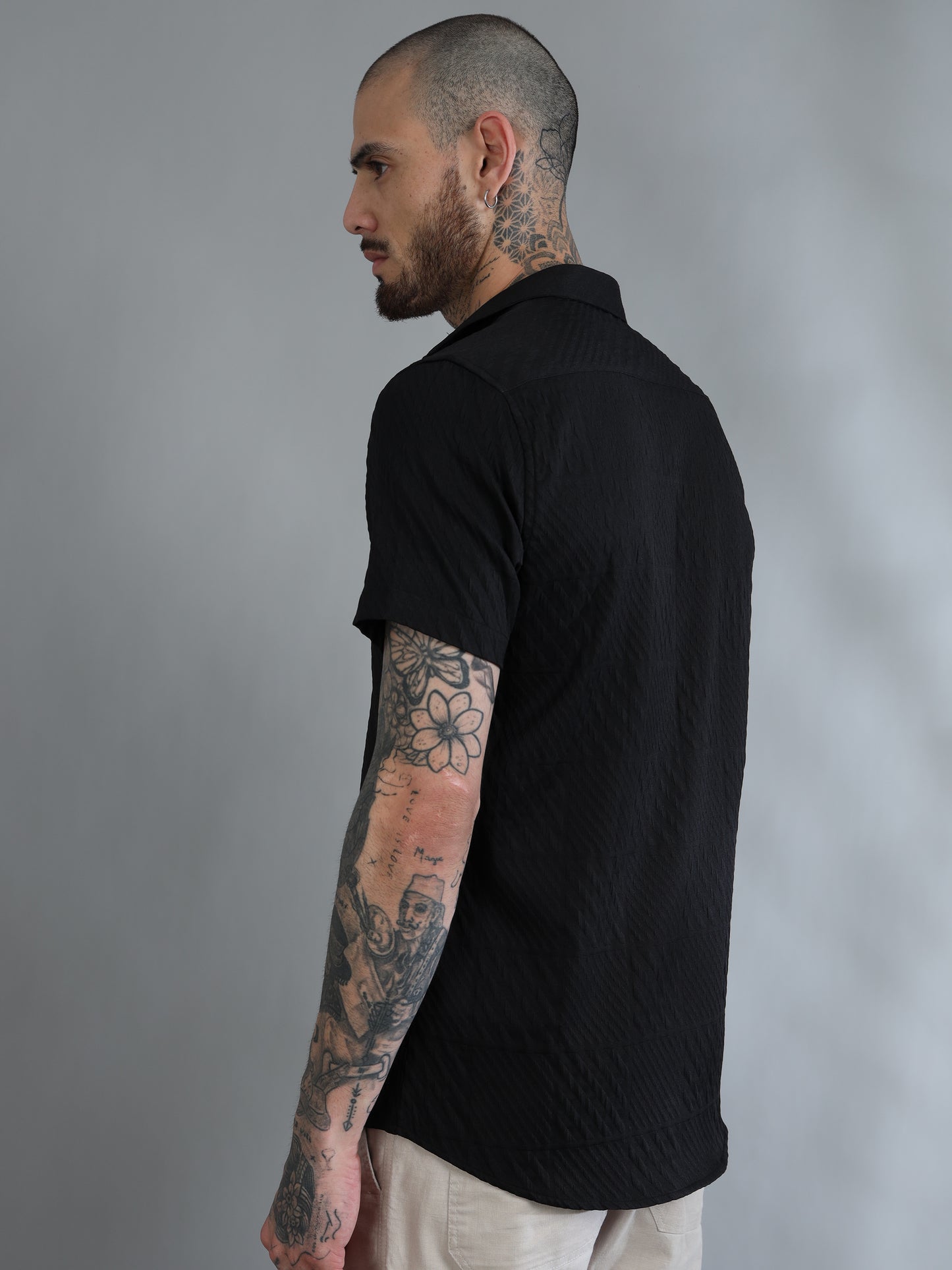 Greenland Black Solid Shirt