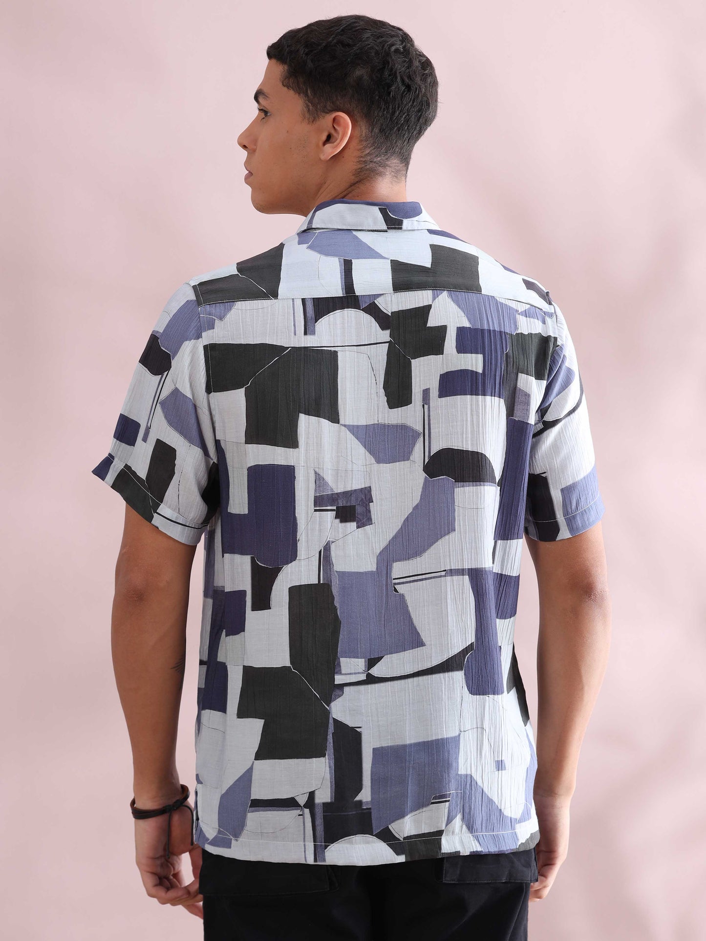 Helela Blue Digital Print Shirt