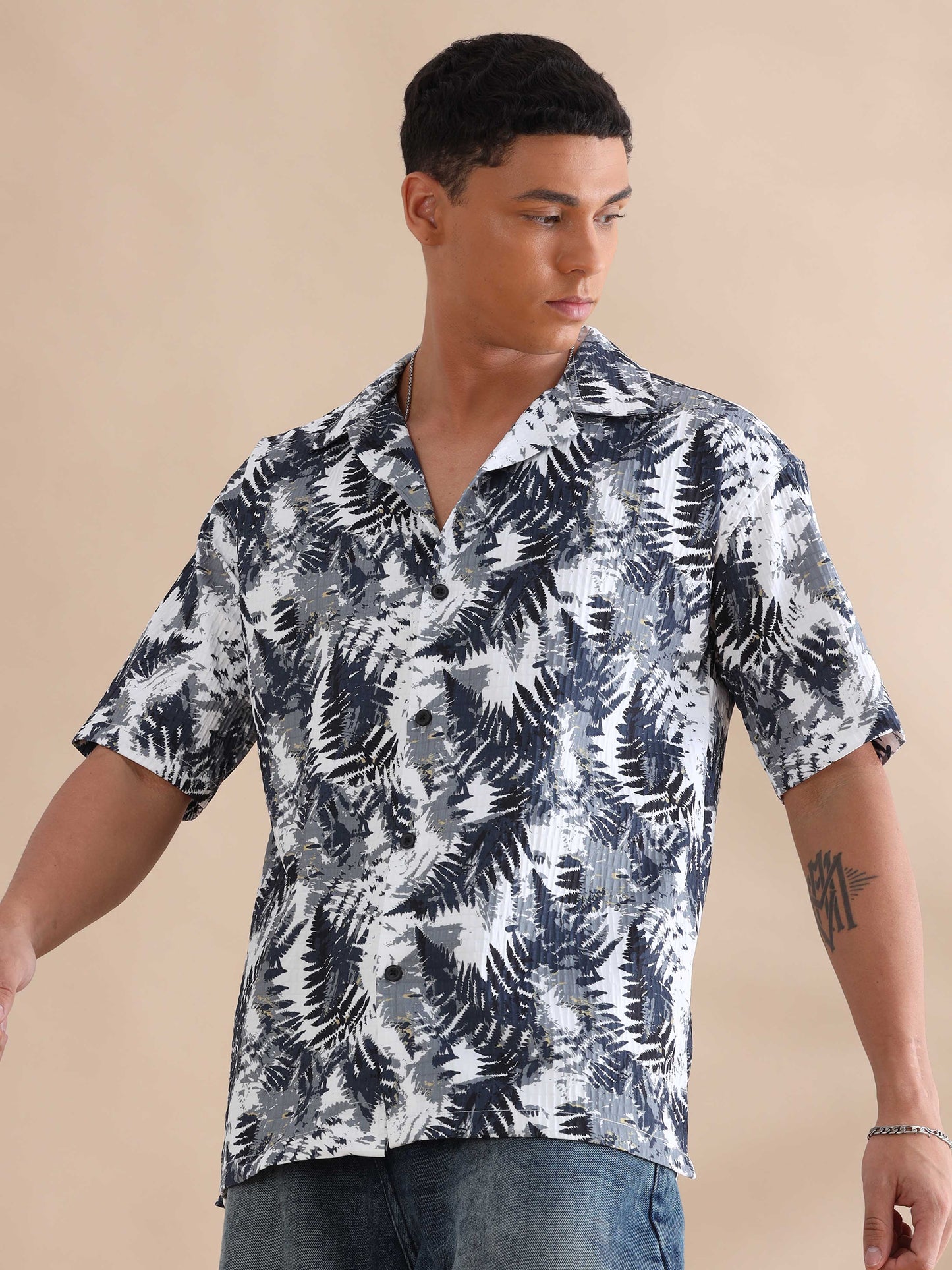 Indianapolis Tropical Cuban Collar Shirt