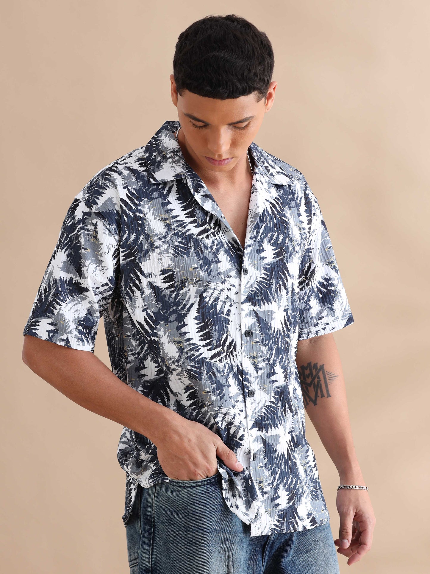 Indianapolis Tropical Cuban Collar Shirt