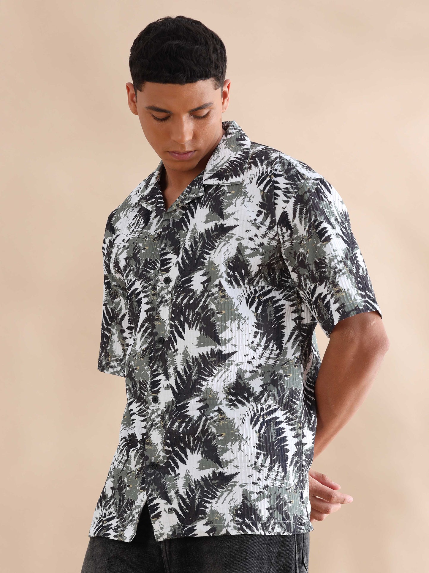 Indianapolis Tropical Cuban Collar Shirt