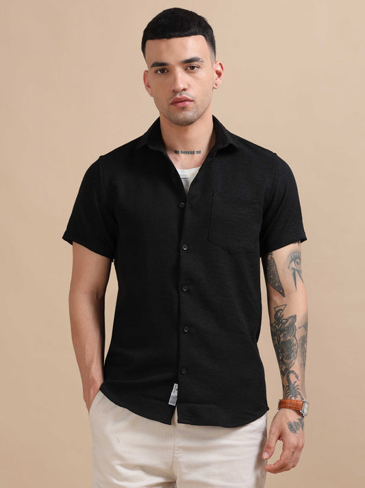 Turkey Smoky Black Compact Poplin laffer Shirt