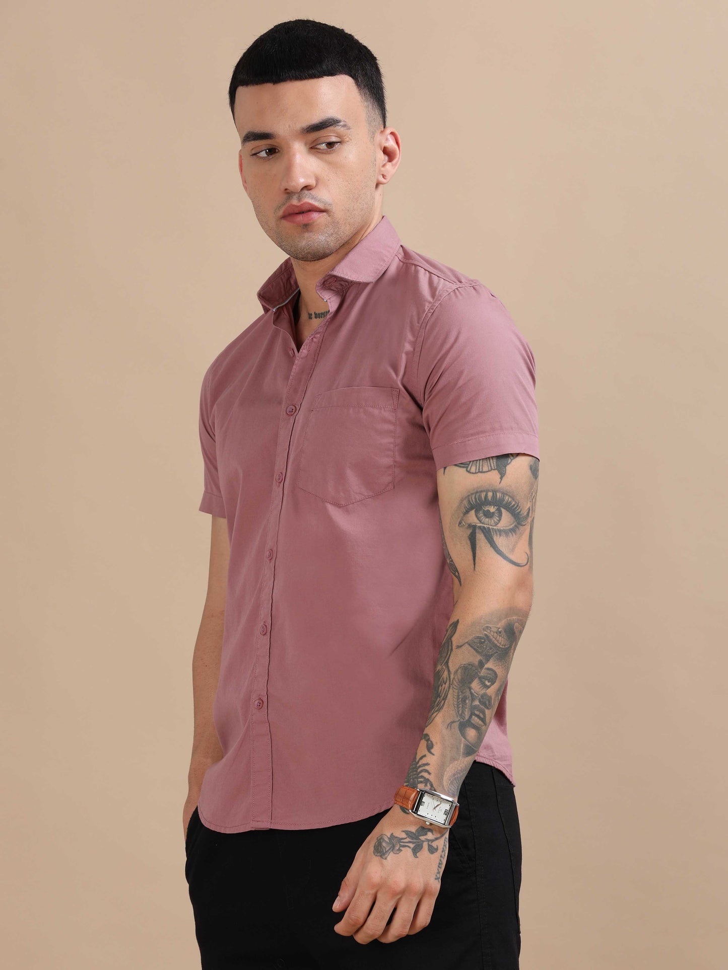 Turkey Dusty Pink Compact Poplin laffer Shirt