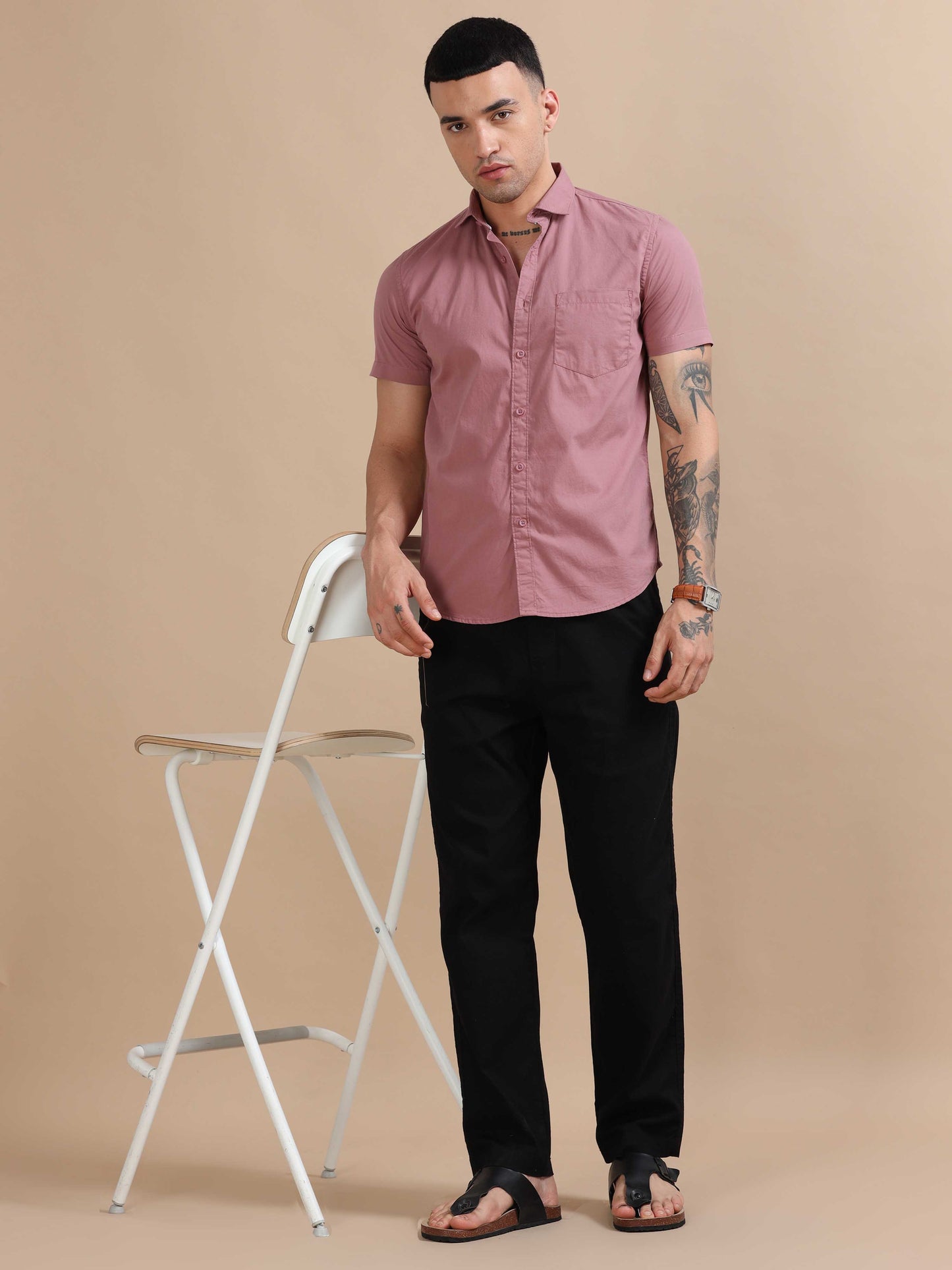 Turkey Dusty Pink Compact Poplin laffer Shirt