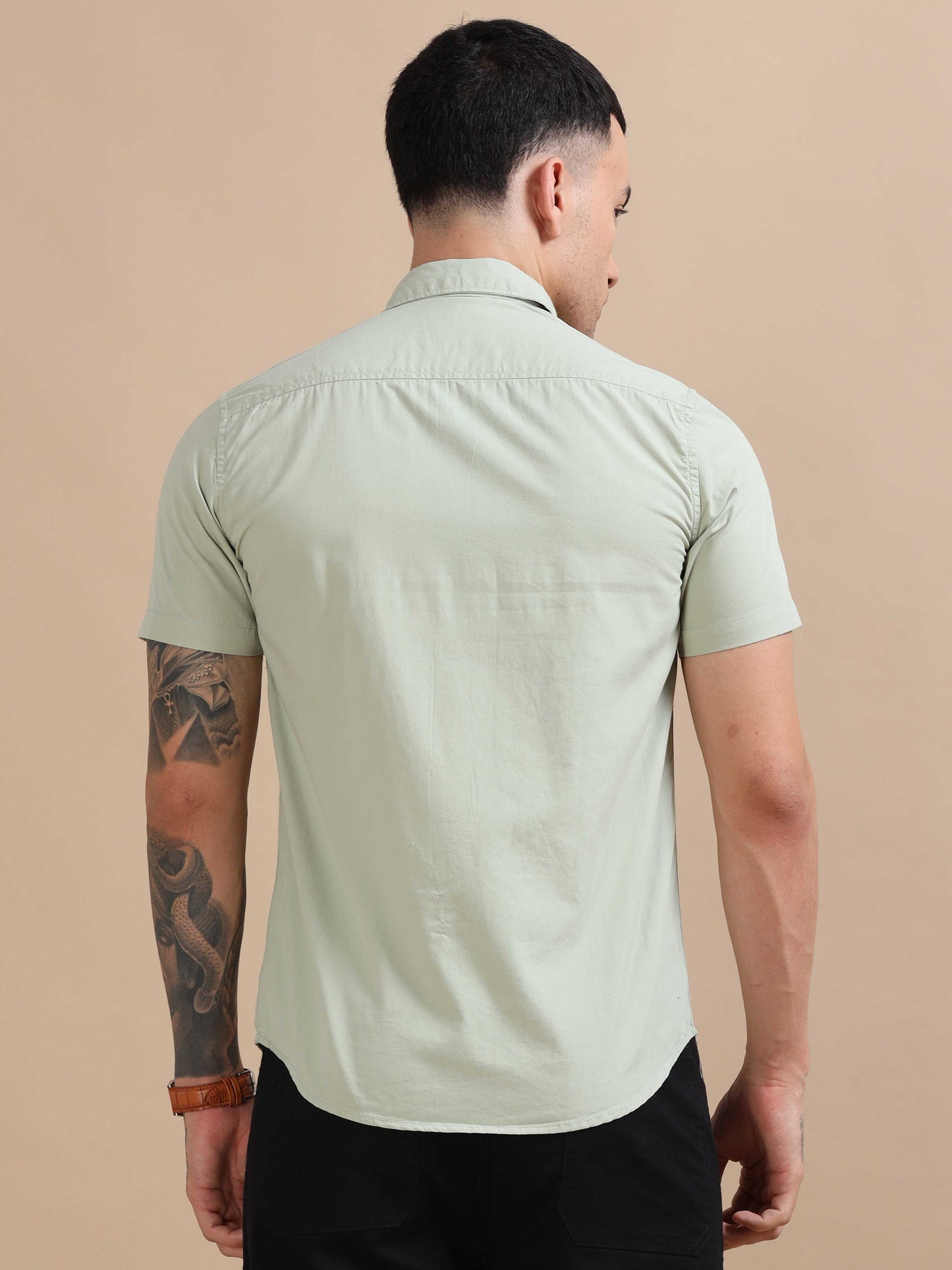 Turkey Light Green Compact Poplin laffer Shirt