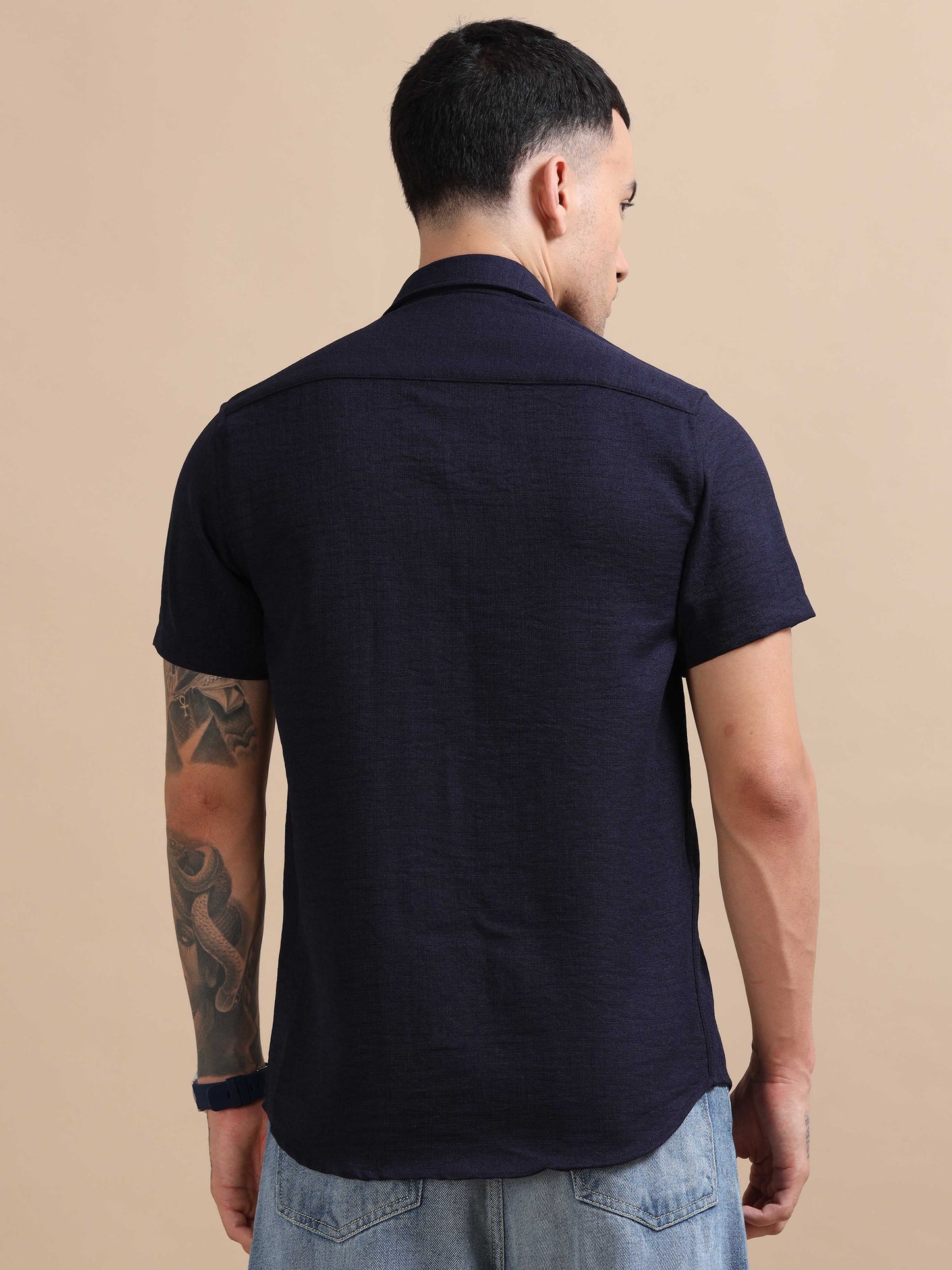 Turkey Navy Compact Poplin laffer Shirt