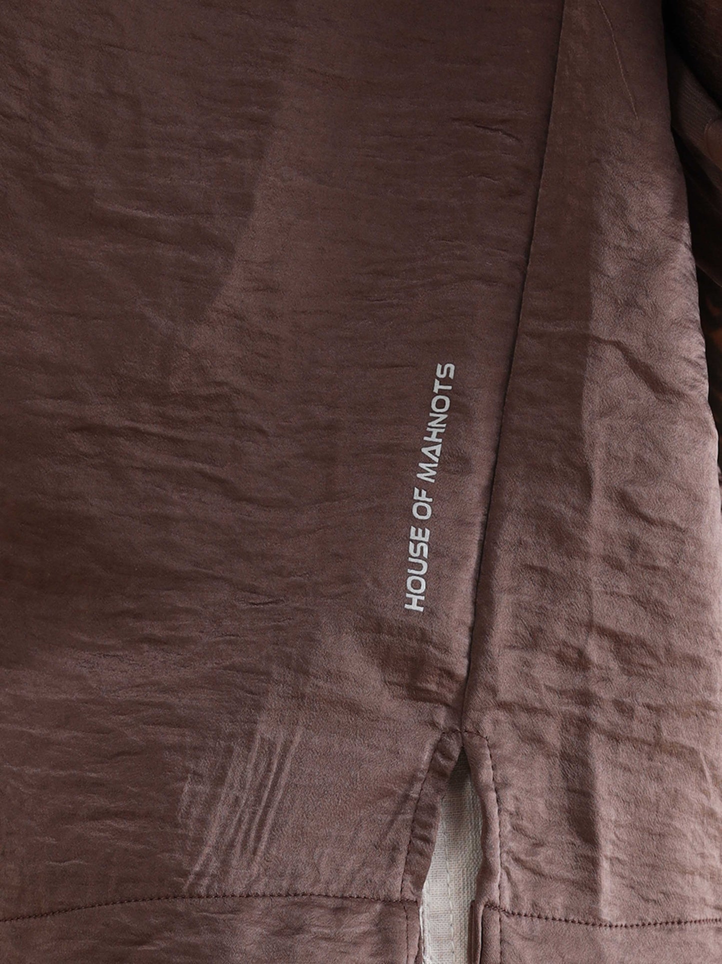 Solid Brown Imported Velvet Shirts Mens