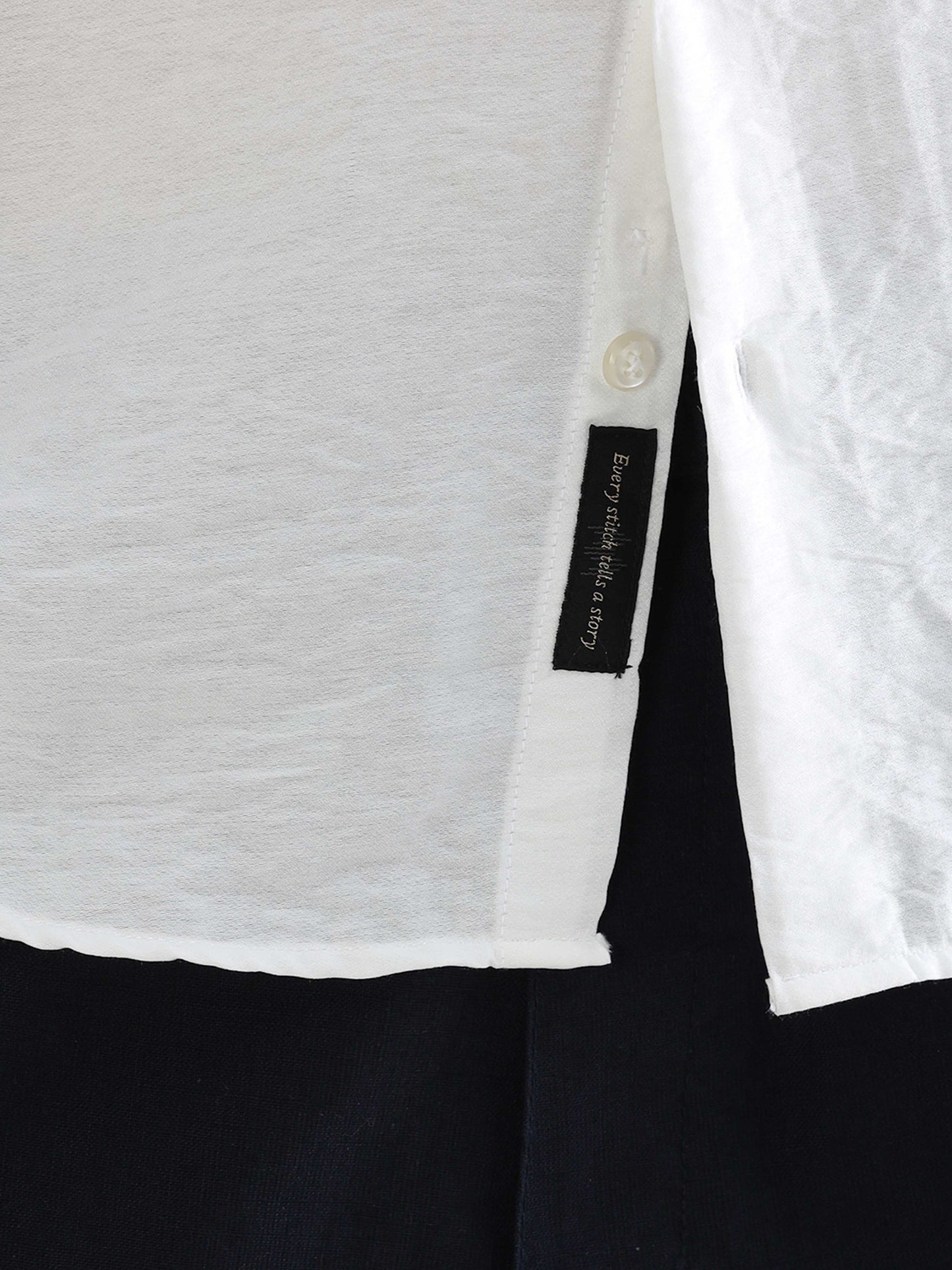 White Relaxed Imported Crush Shirt - White Solid Shirt