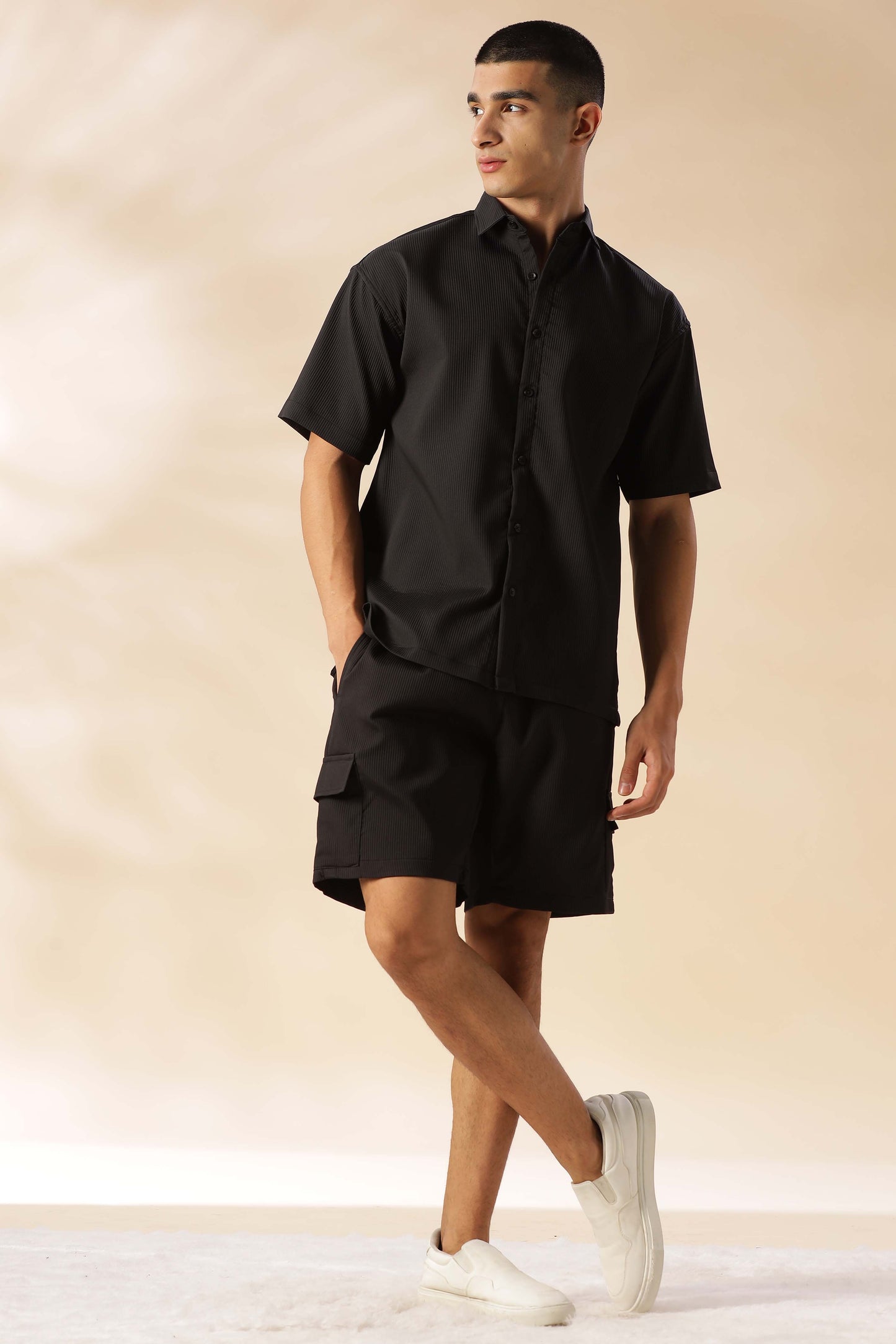 Abuja Black Co Ord Set for Men