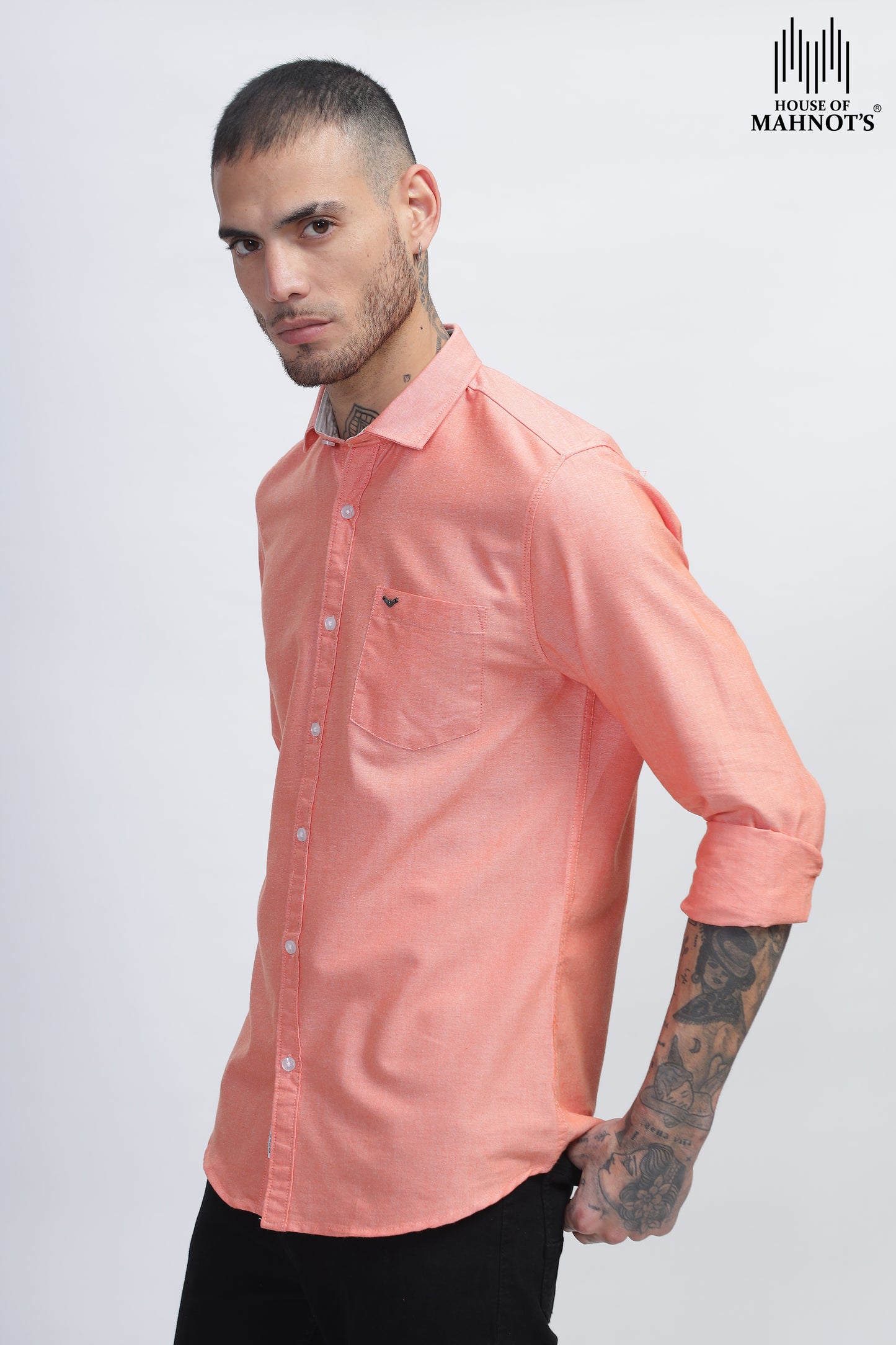 Oxford Polished Casual Solid Shirts for Men