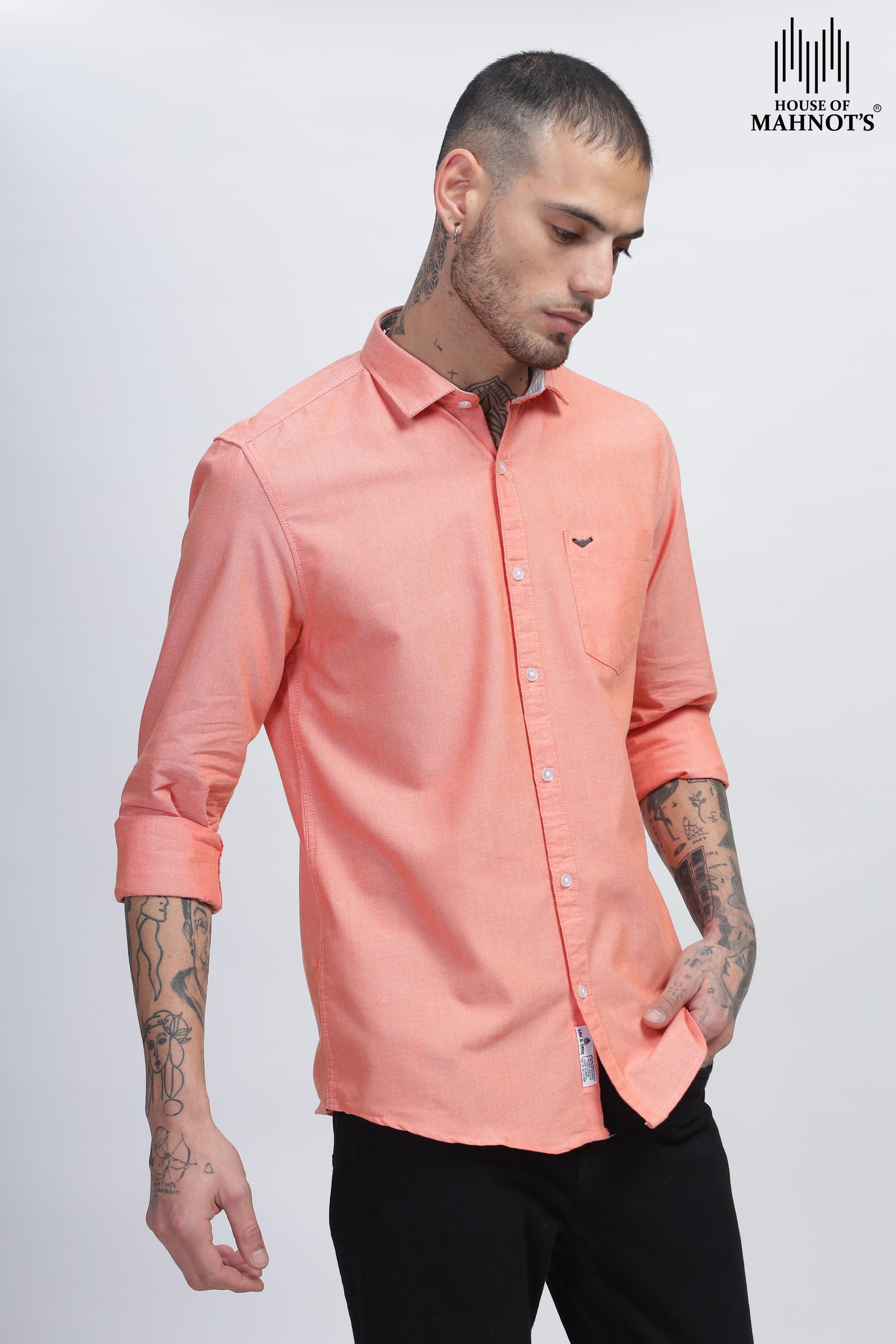 Oxford Polished Casual Solid Shirts for Men