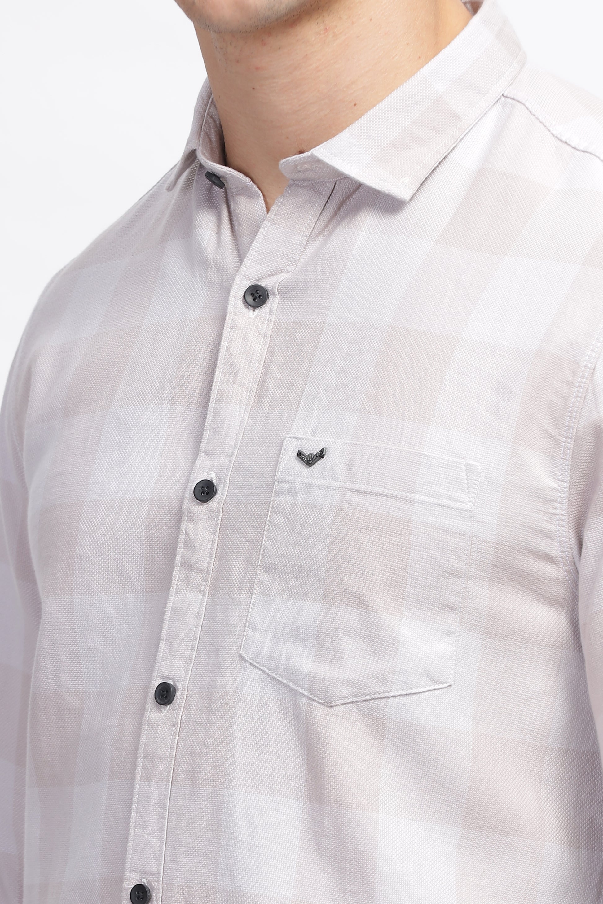 Beige Prosperous Summer Stylish Check Shirts for Men