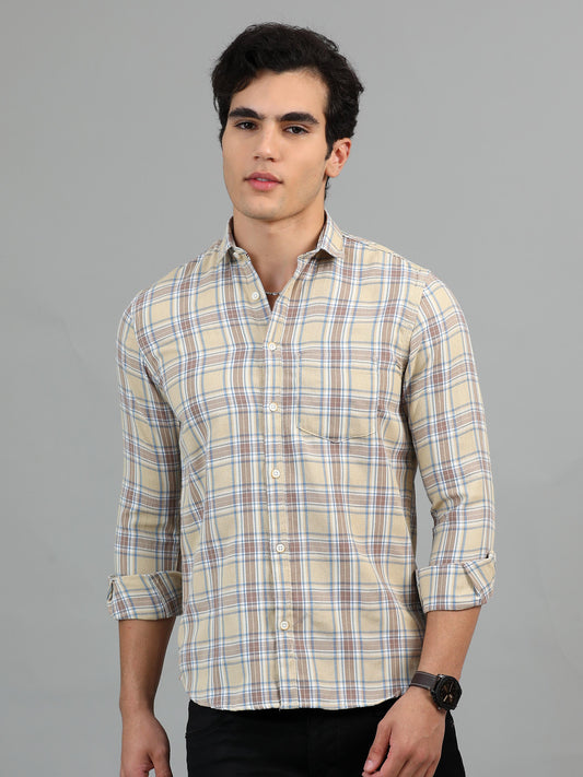 Hanoi Antique White Timeless Check shirt