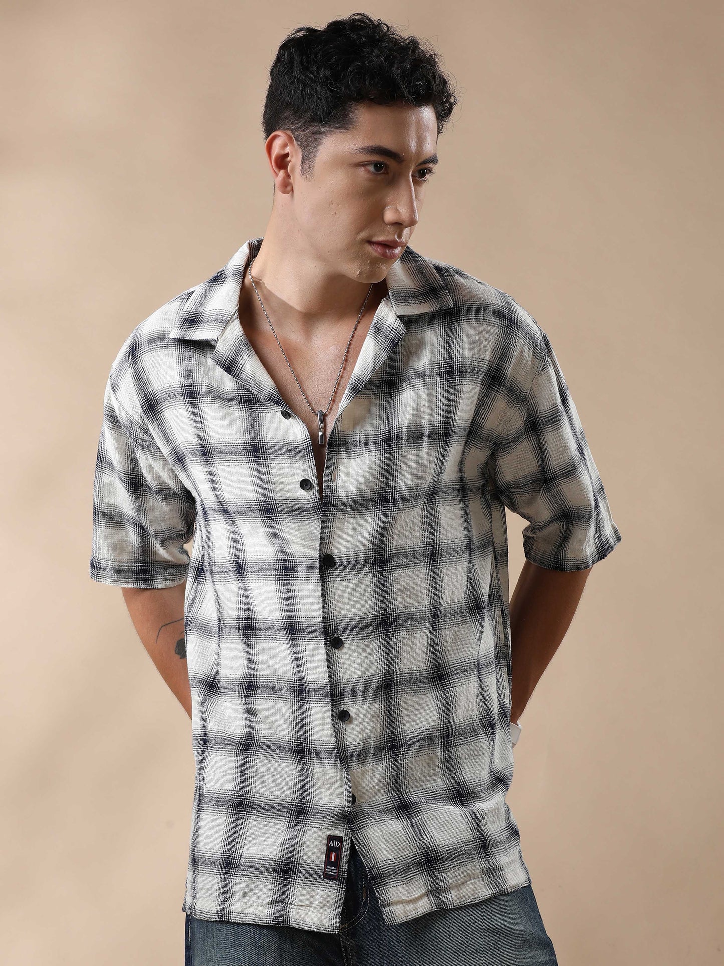 Dakar Mocklino Linen Blend Dobby Shirt