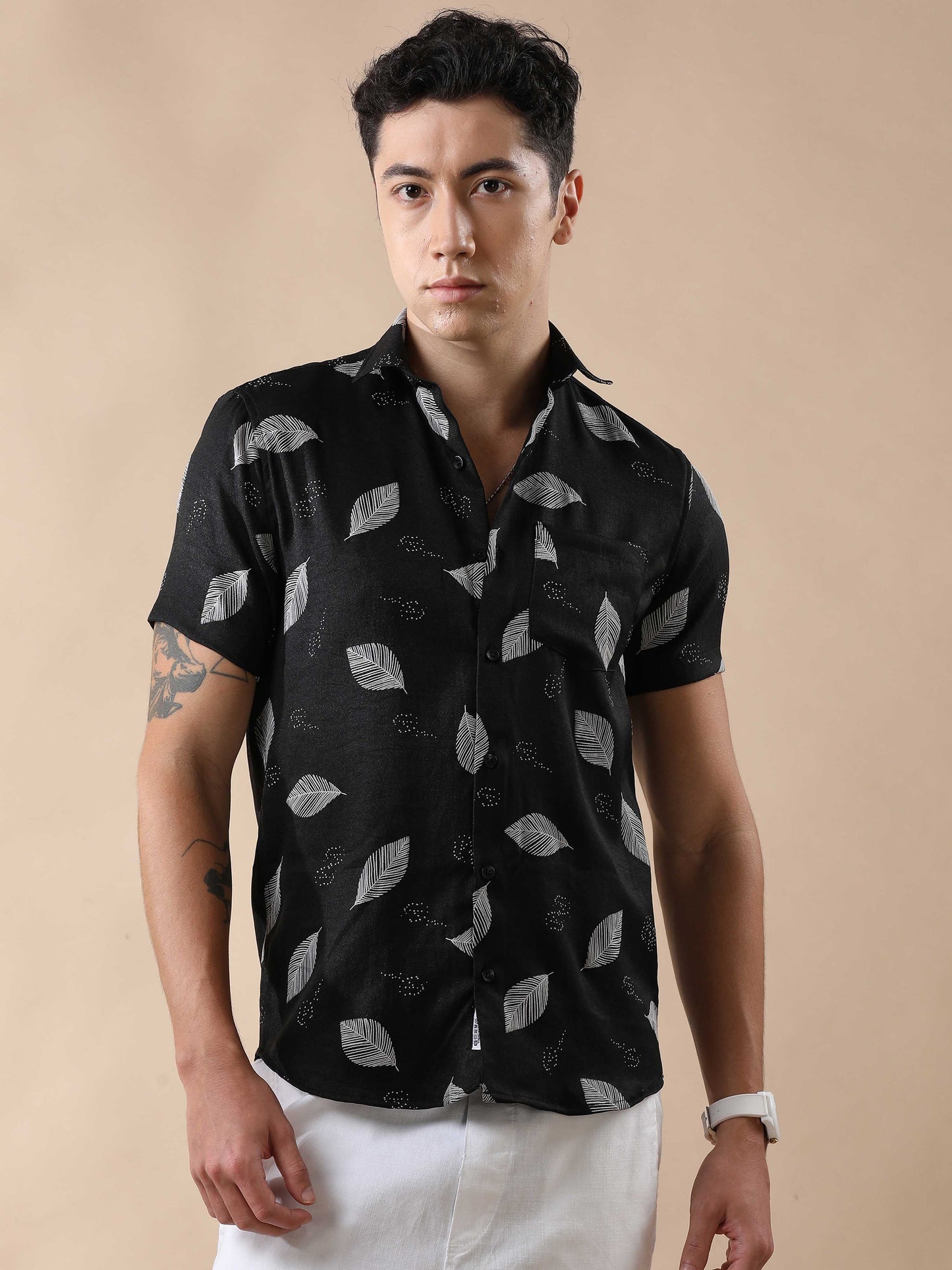 Dynamic Nylon Rubber Print Shirt