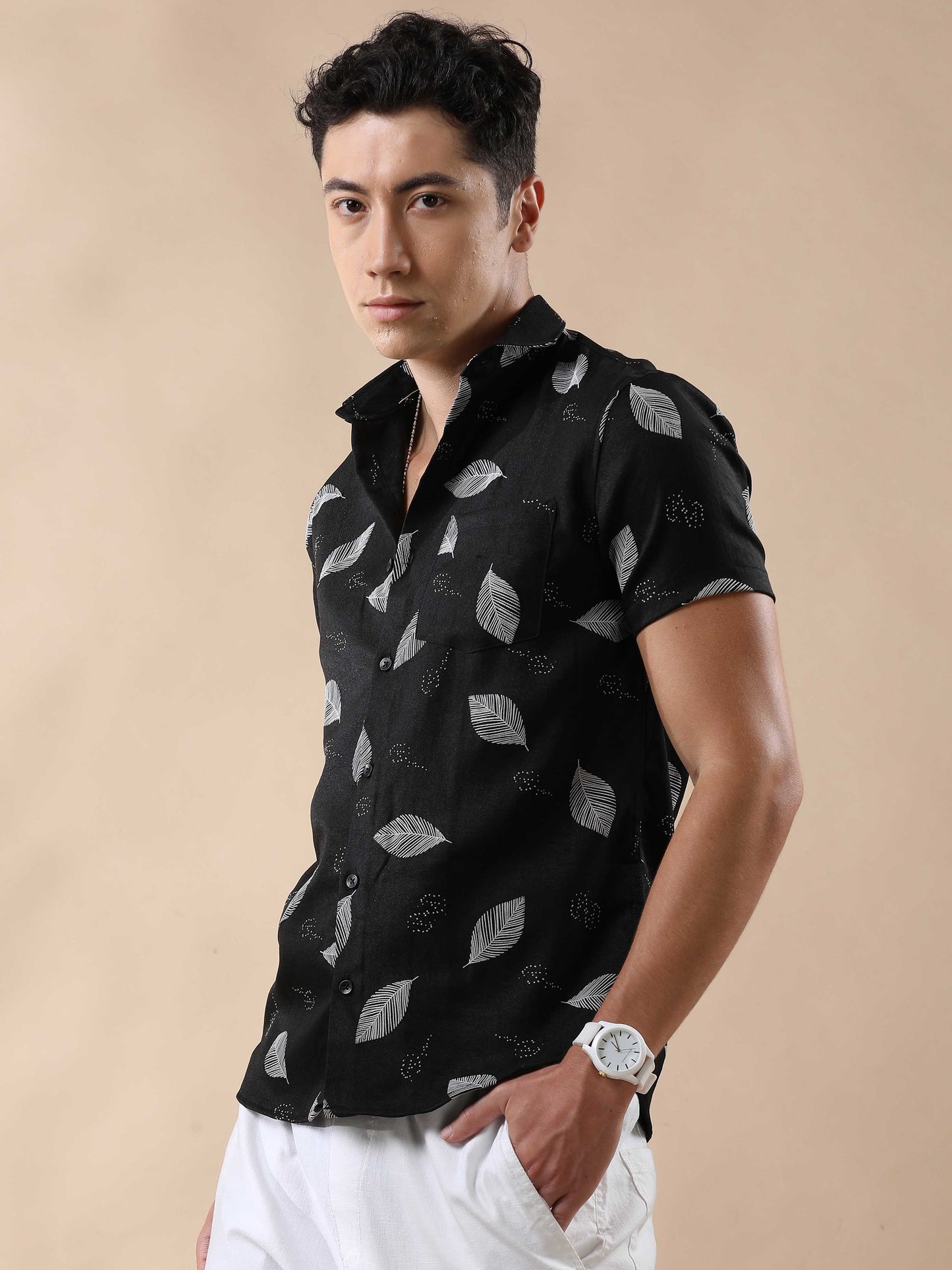 Dynamic Nylon Rubber Print Shirt