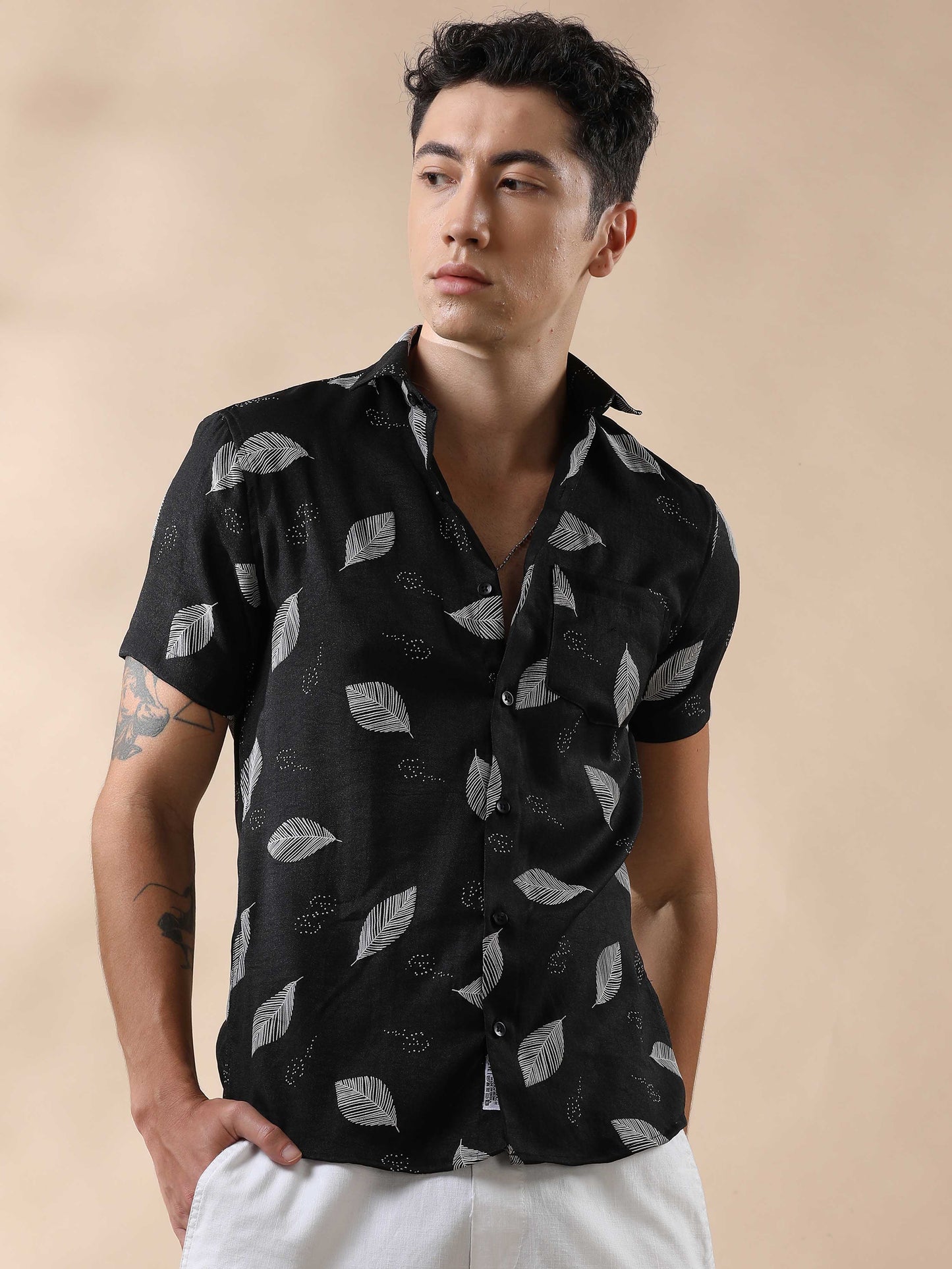 Dynamic Nylon Rubber Print Shirt