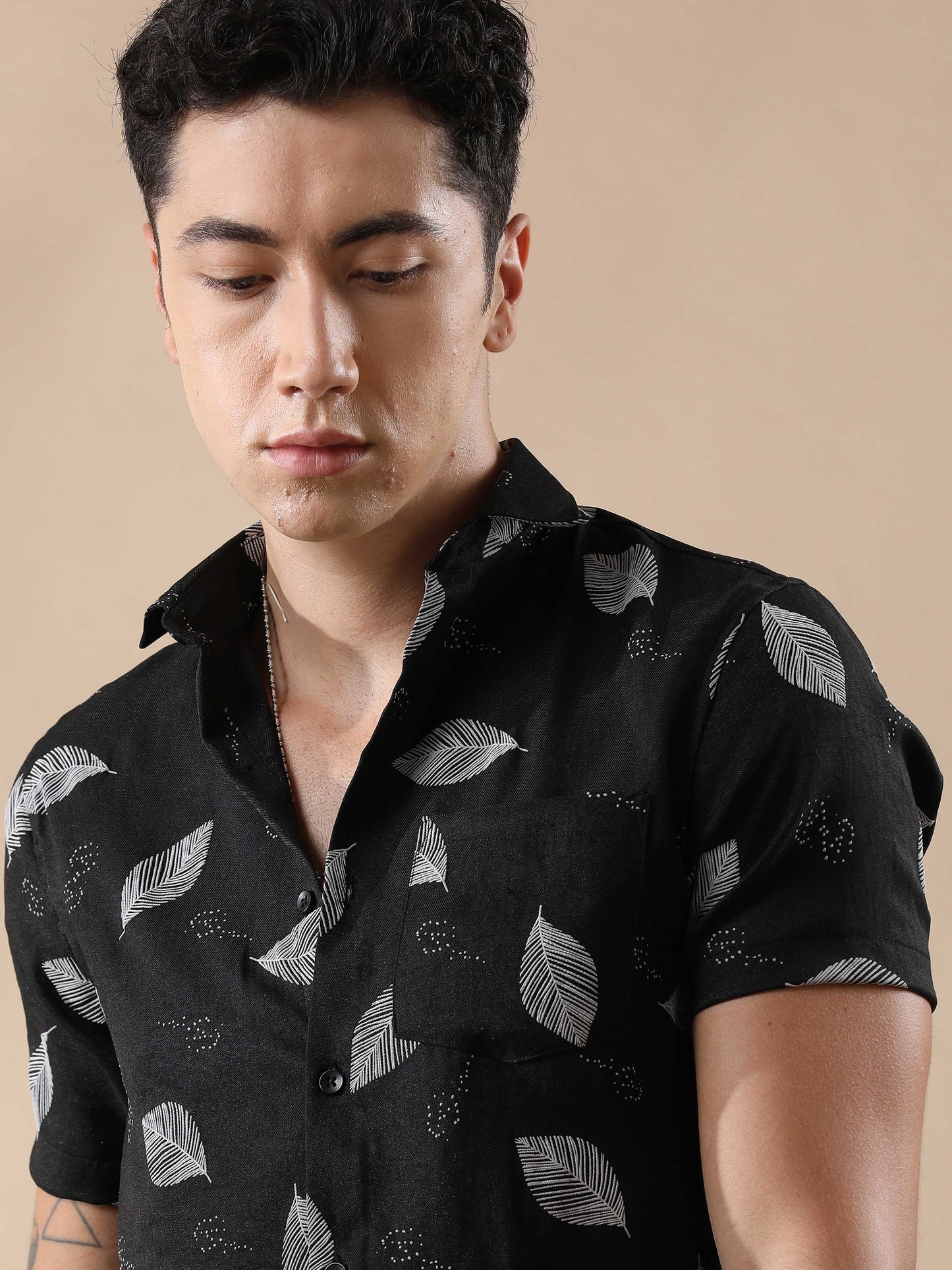 Dynamic Nylon Rubber Print Shirt