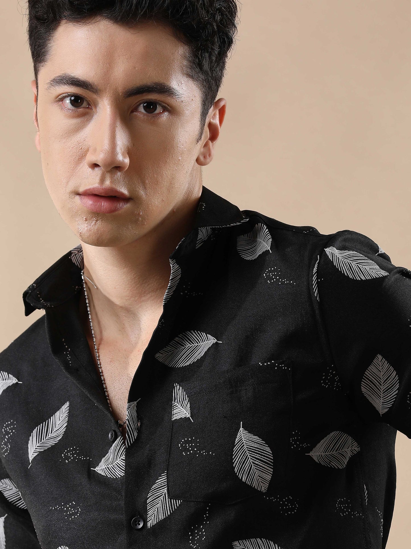 Dynamic Nylon Rubber Print Shirt